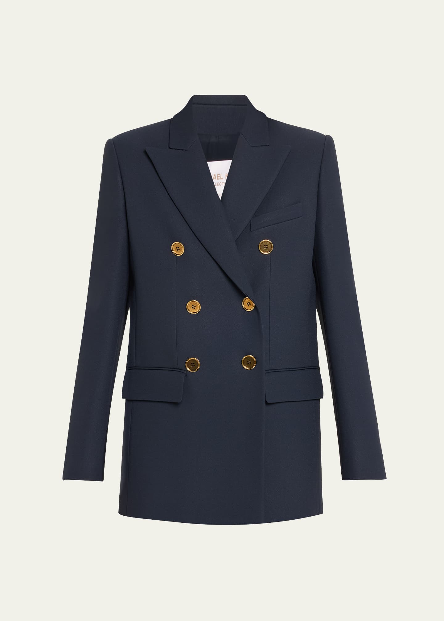 Michael Kors Collection Georgina Double-Breasted Blazer Image 1 of 5