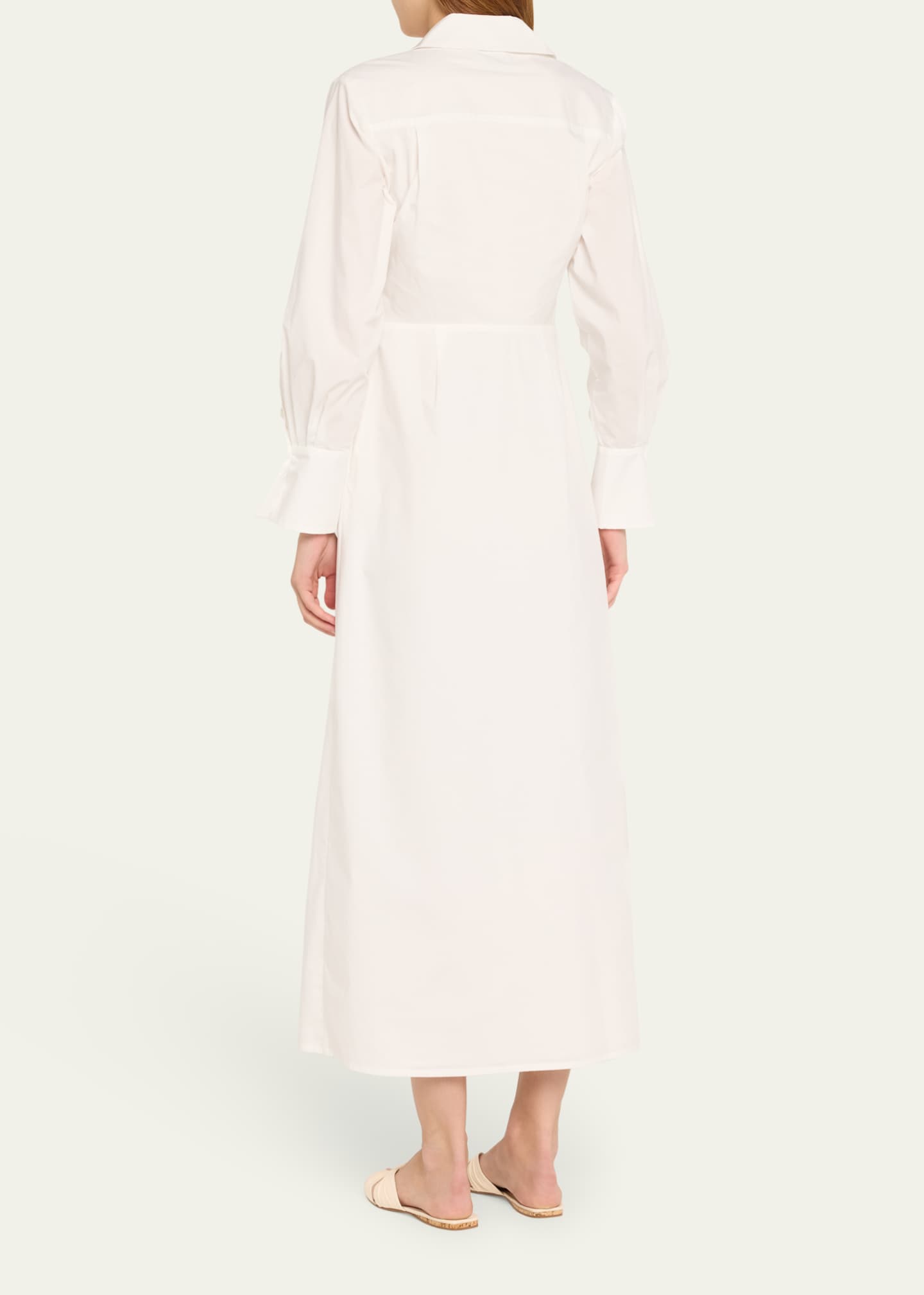 SIMKHAI Briar Draped Midi Wrap Dress Image 3 of 5