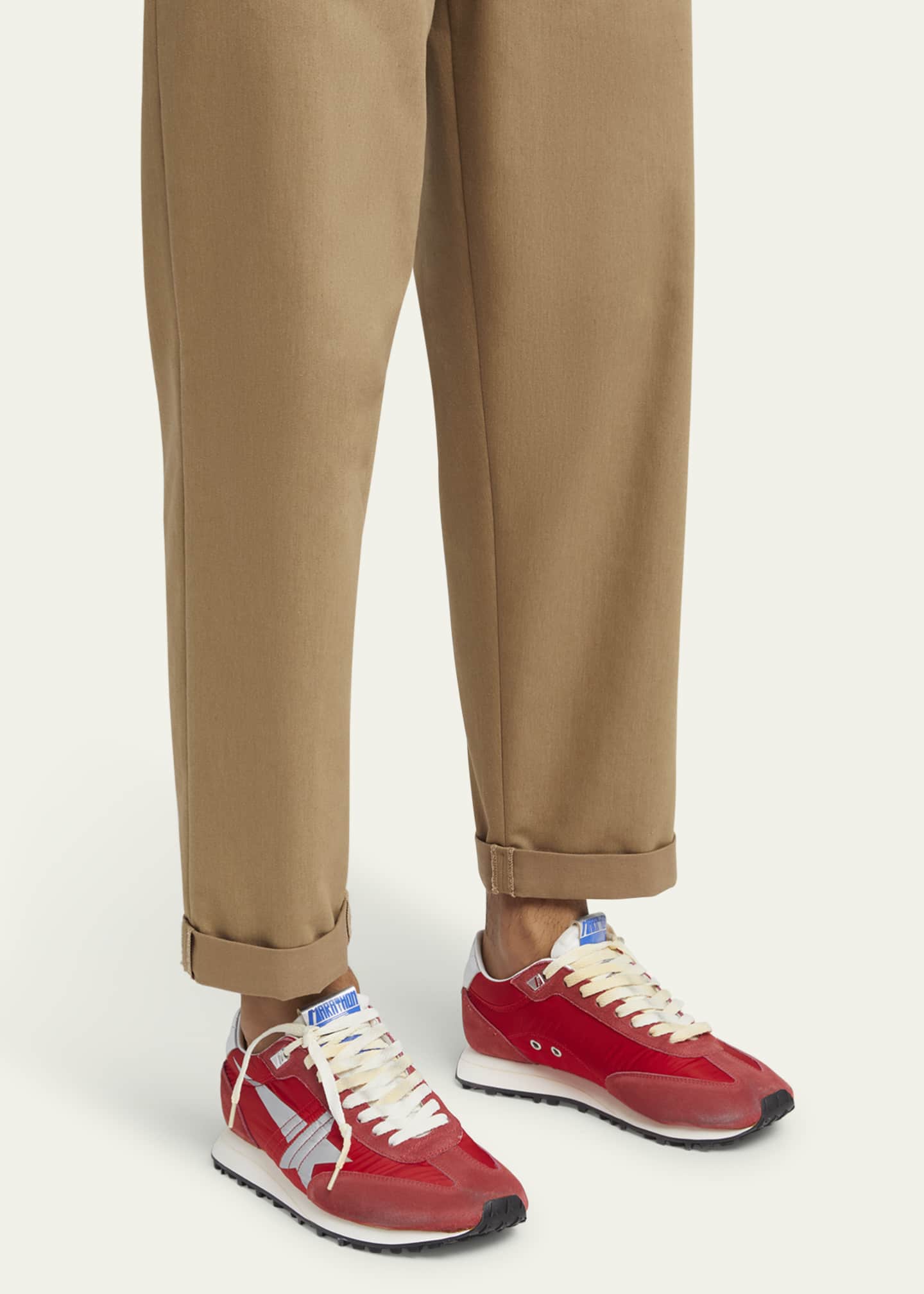 Golden Goose Men's Running Marathon Nylon and Suede Sneakers Image 2 of 6