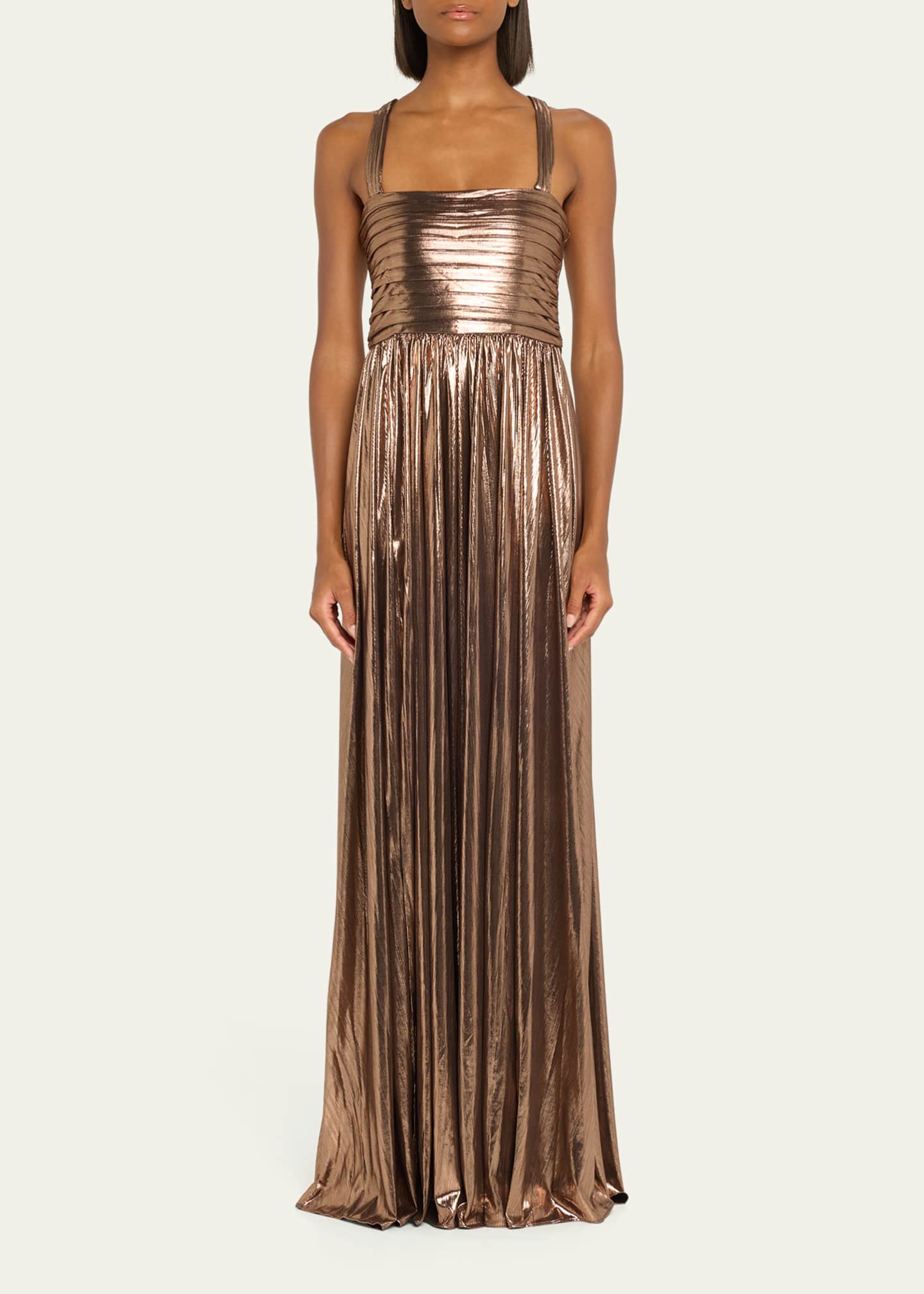 Iris Metallic Maxi Dress