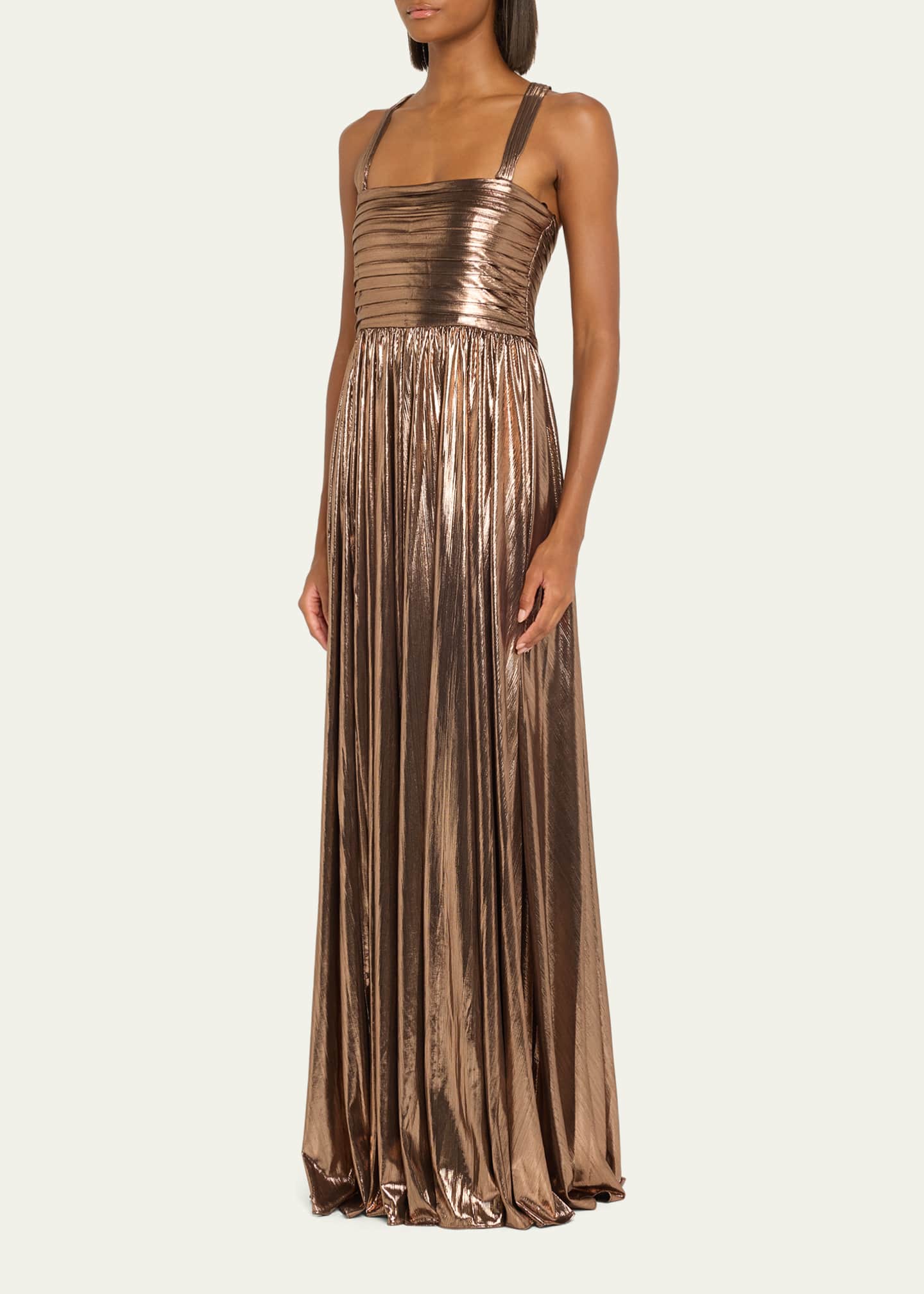 Iris Metallic Maxi Dress