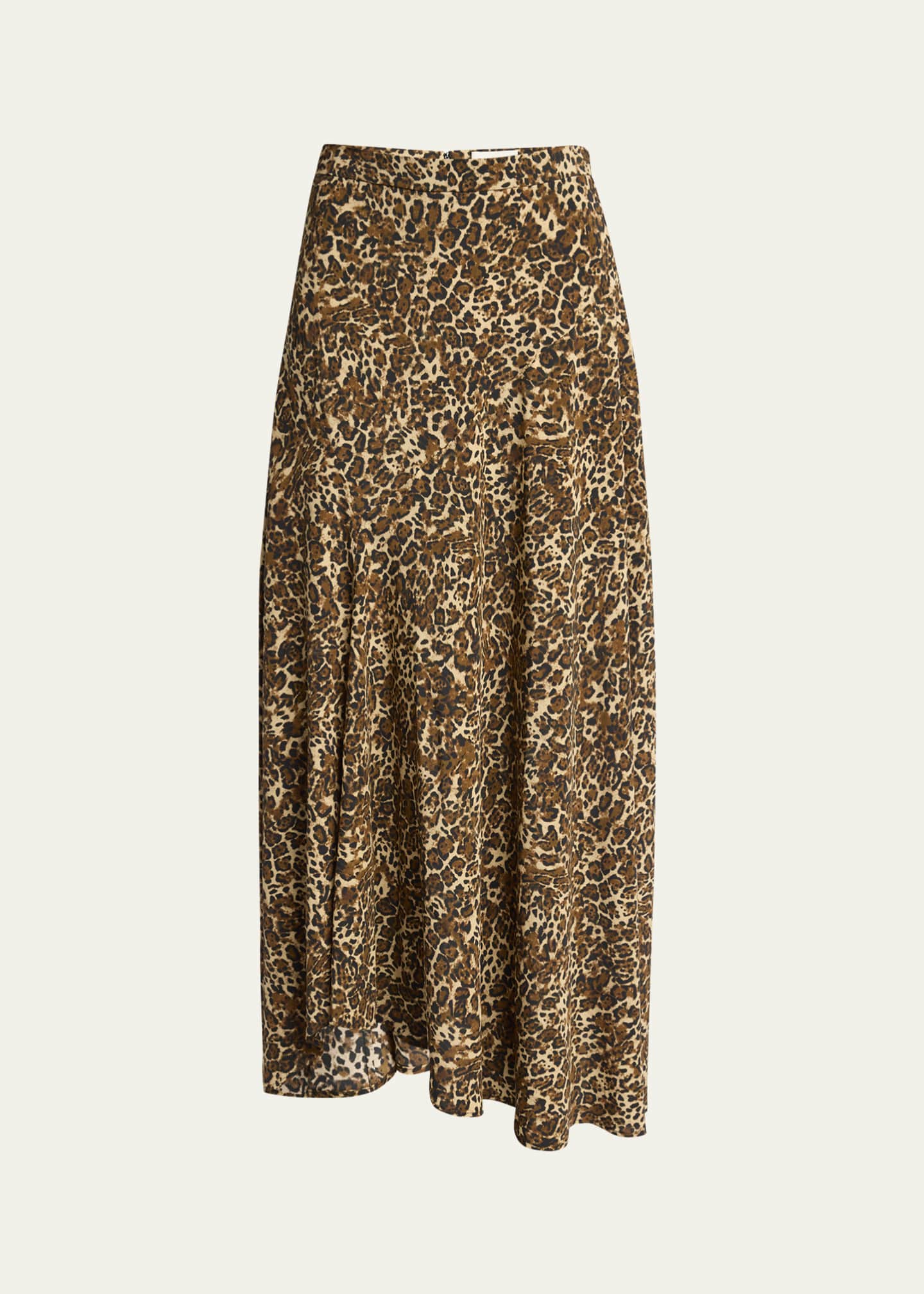Isabel Marant Sakura Cheetah Print Silk Midi Skirt Bergdorf Goodman