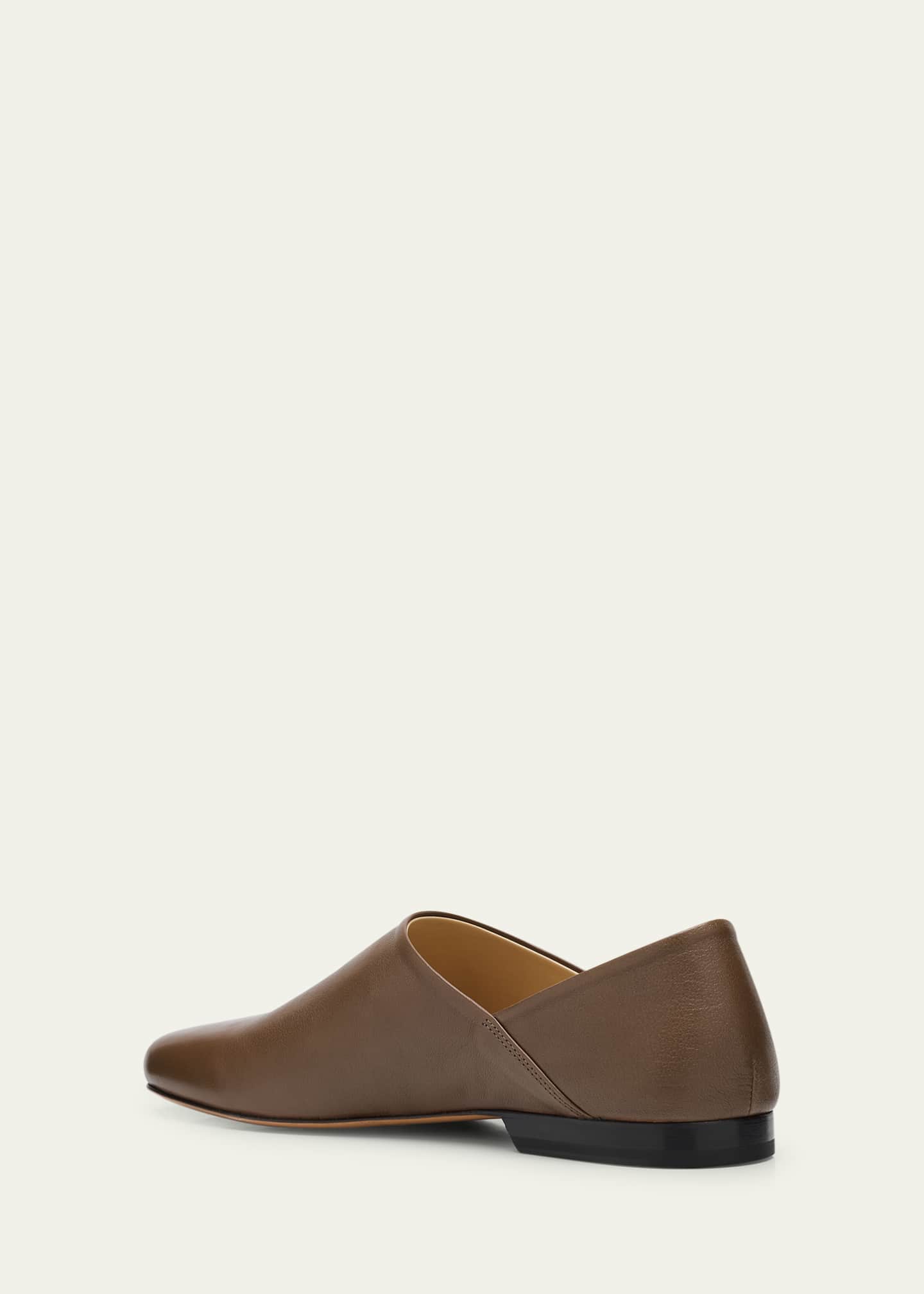 LEMAIRE Men's Leather D'Orsay Slip-On Loafers Image 4 of 6