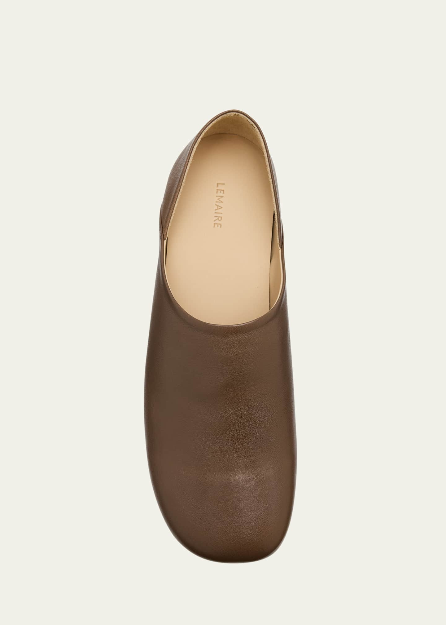 LEMAIRE Men's Leather D'Orsay Slip-On Loafers Image 6 of 6