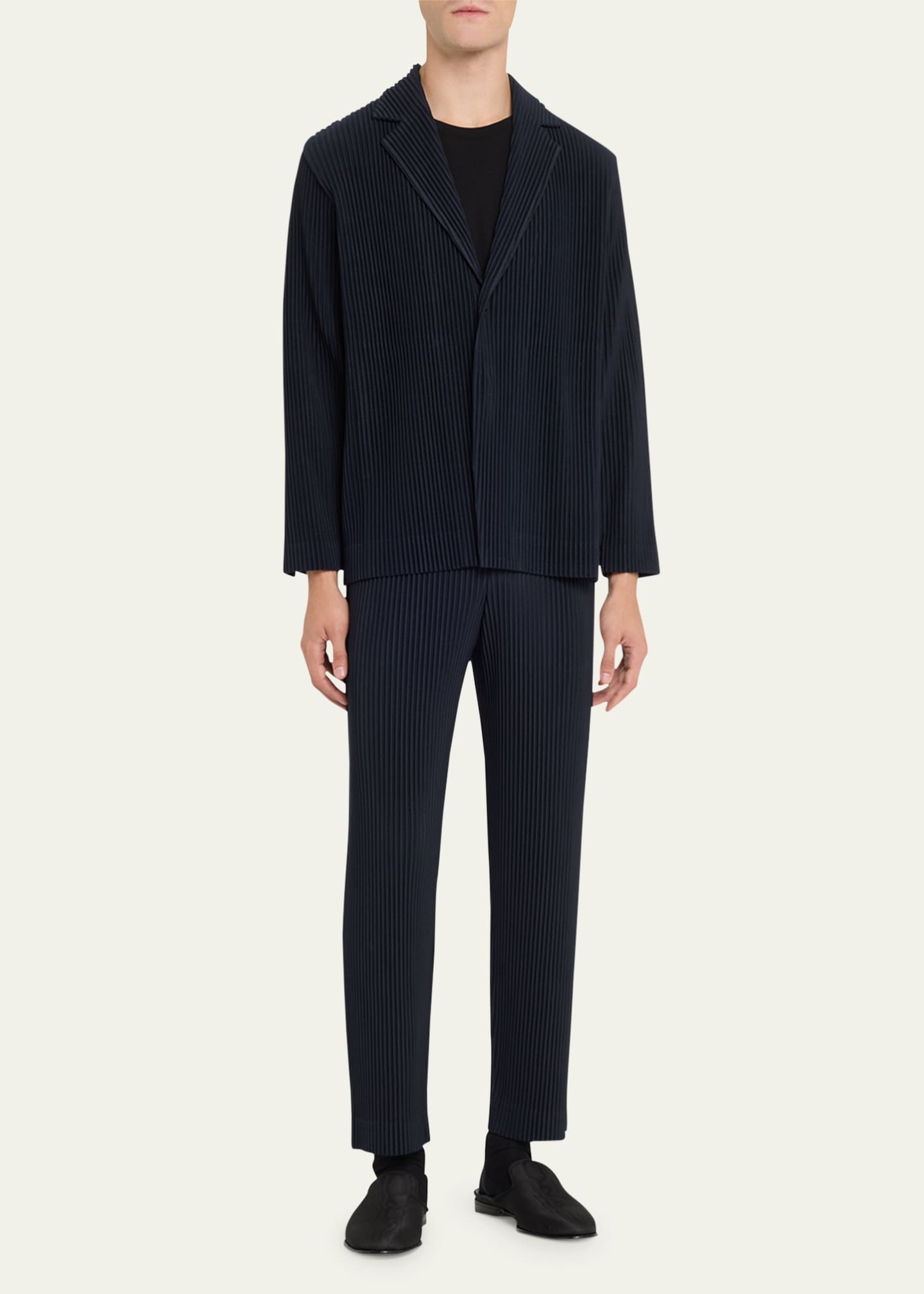 Homme Plisse Issey Miyake Men's Pleated Polyester Sport Jacket Image 2 of 5