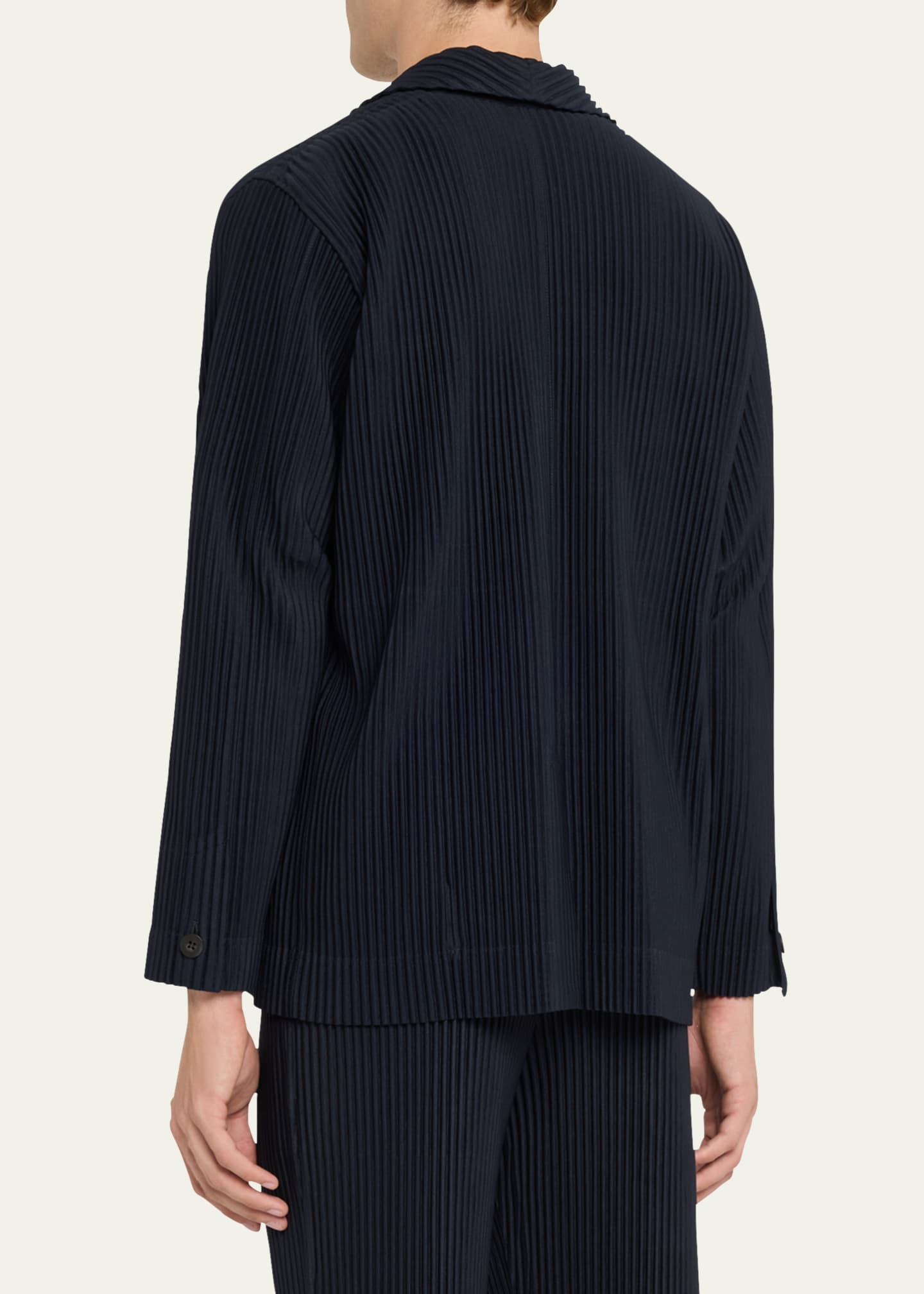 Homme Plisse Issey Miyake Men's Pleated Polyester Sport Jacket Image 3 of 5