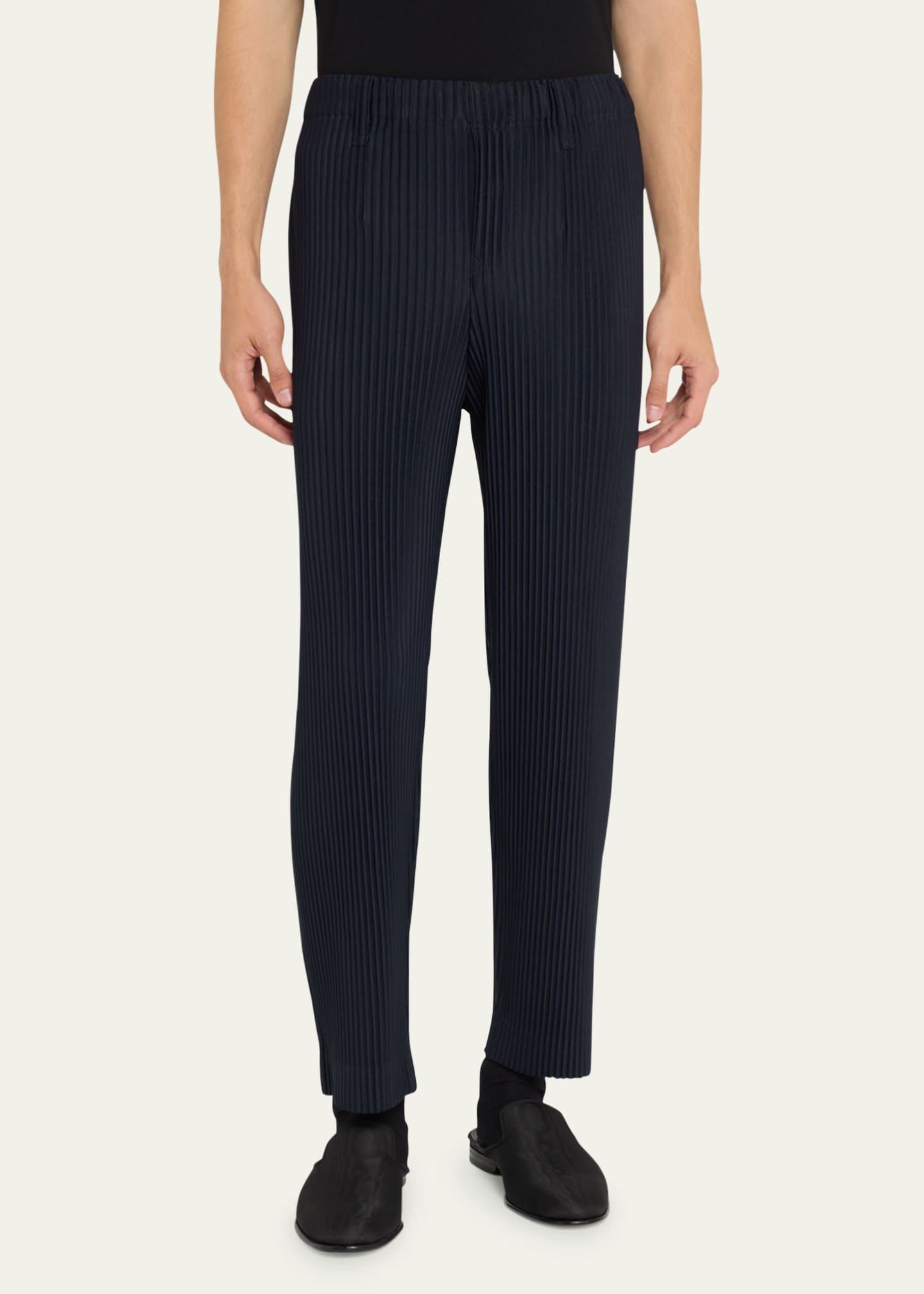 Homme Plisse Issey Miyake Men's Pleated Polyester Pants Image 4 of 5