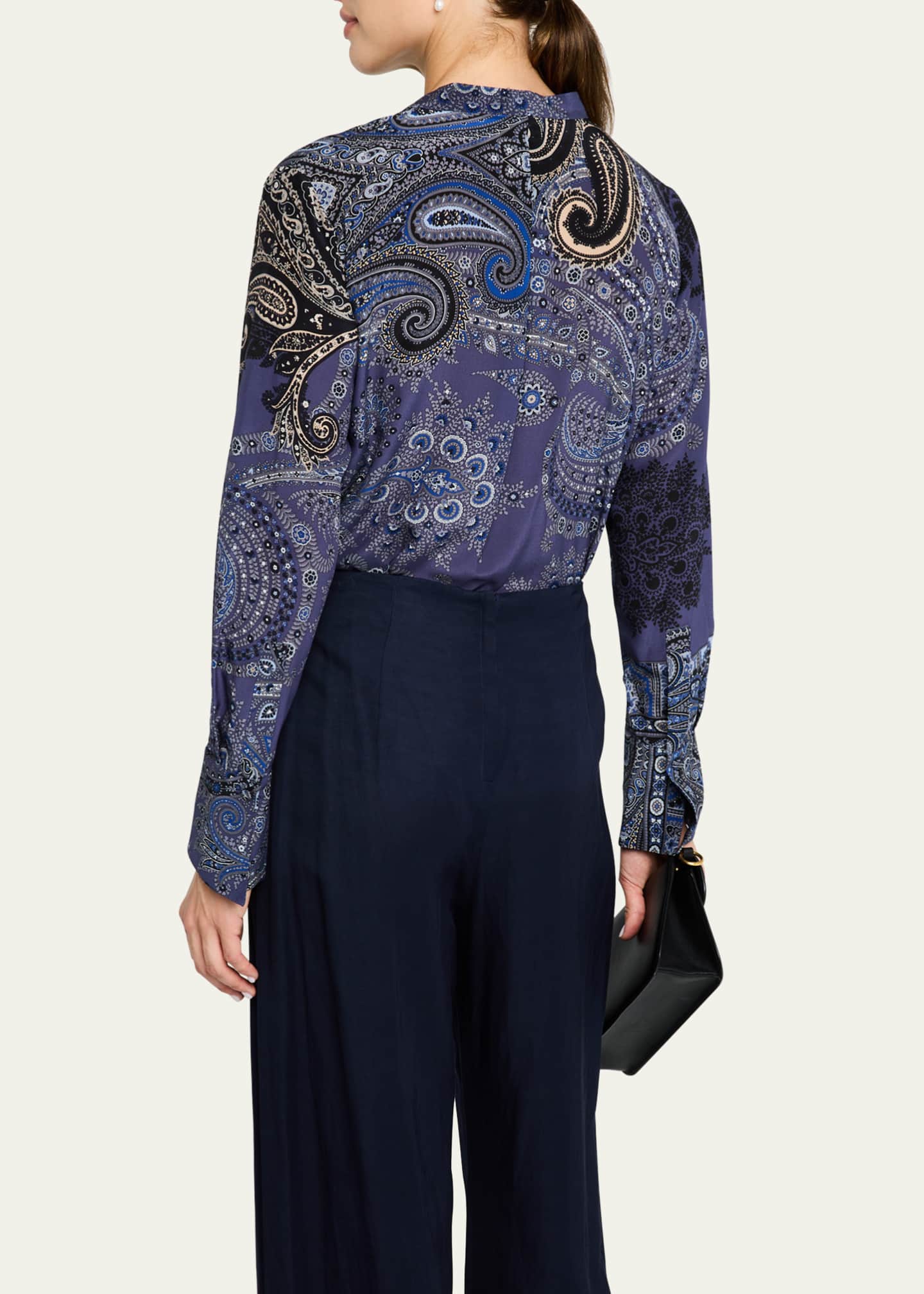 Kobi Halperin Bronson PaisleyPrint Silk Blouse Bergdorf Goodman