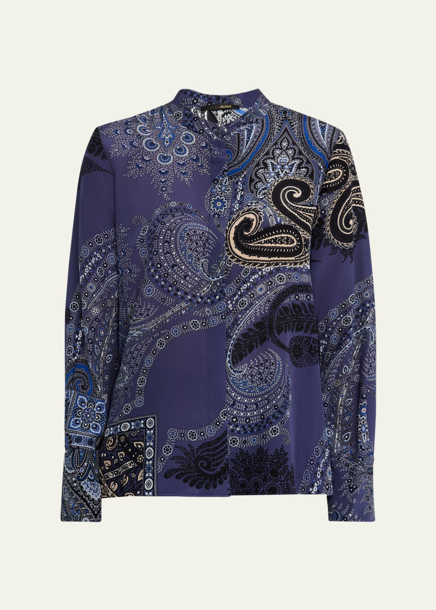 Kobi Halperin Bronson PaisleyPrint Silk Blouse Bergdorf Goodman