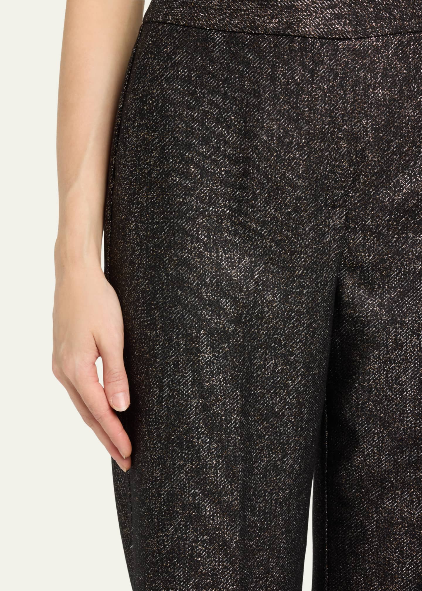 Kobi Halperin Misha Metallic Flare-Leg Pants Image 5 of 5