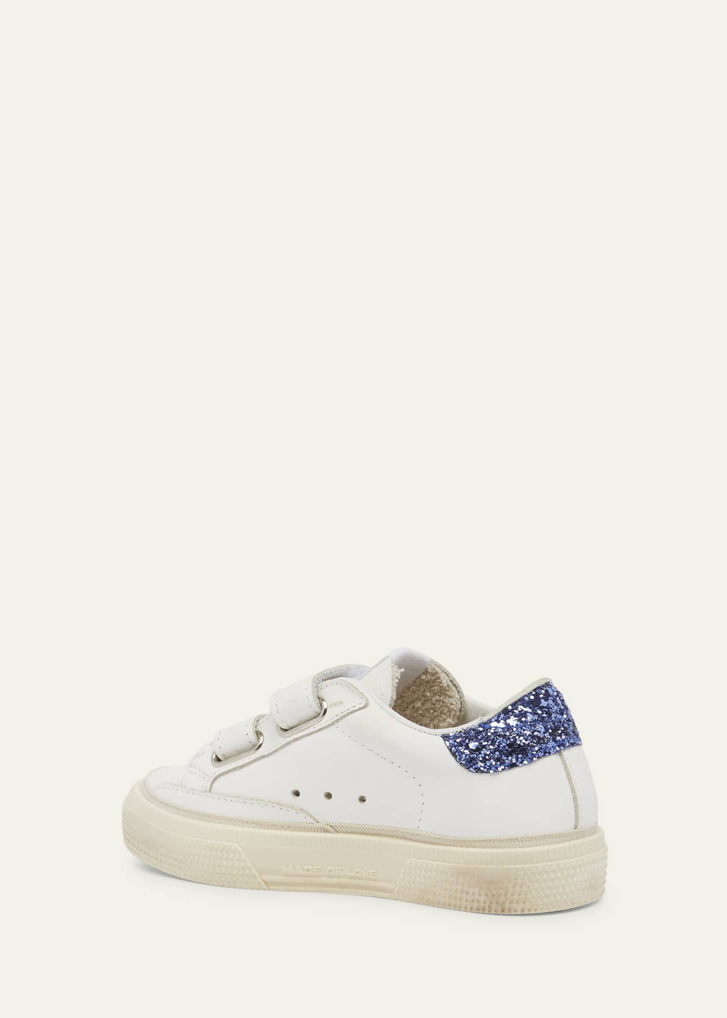 Golden Goose Girl's May Glitter Trim Low Top Sneakers, Baby/Toddlers Image 2 of 3