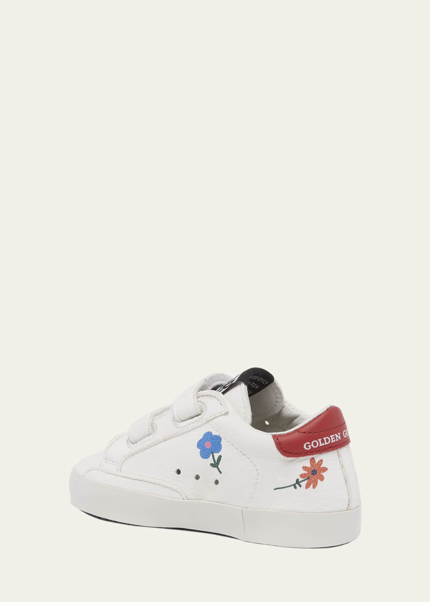 Golden Goose Girl's School Leather Low Top Sneakers, Baby Image 2 of 3