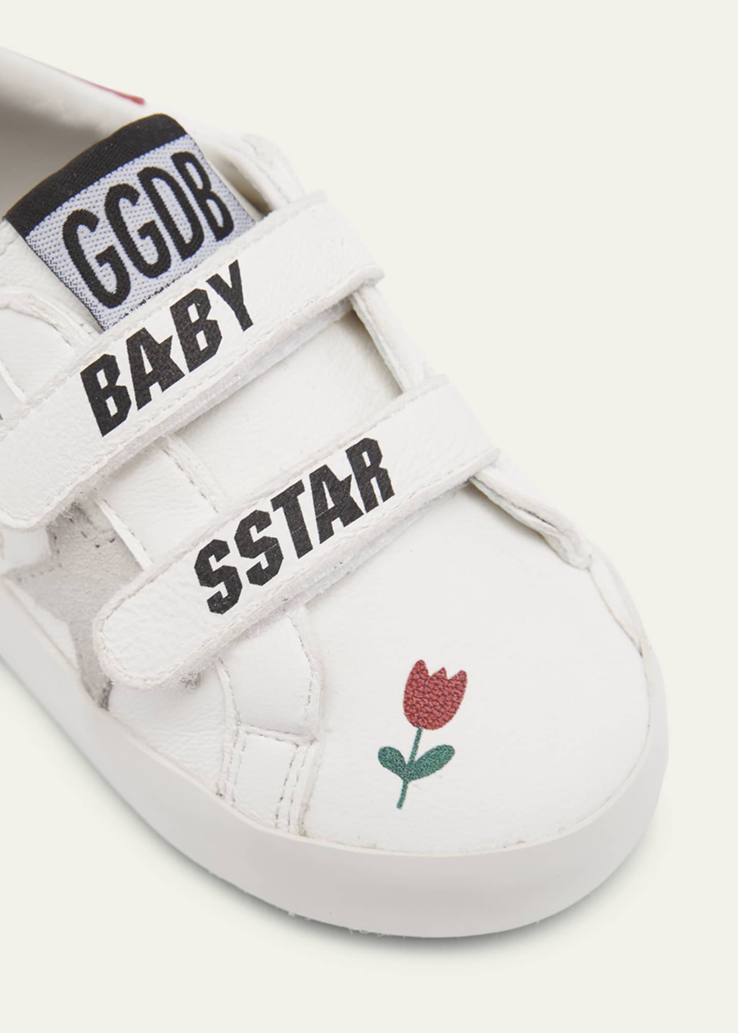 Golden Goose Girl's School Leather Low Top Sneakers, Baby Image 3 of 3