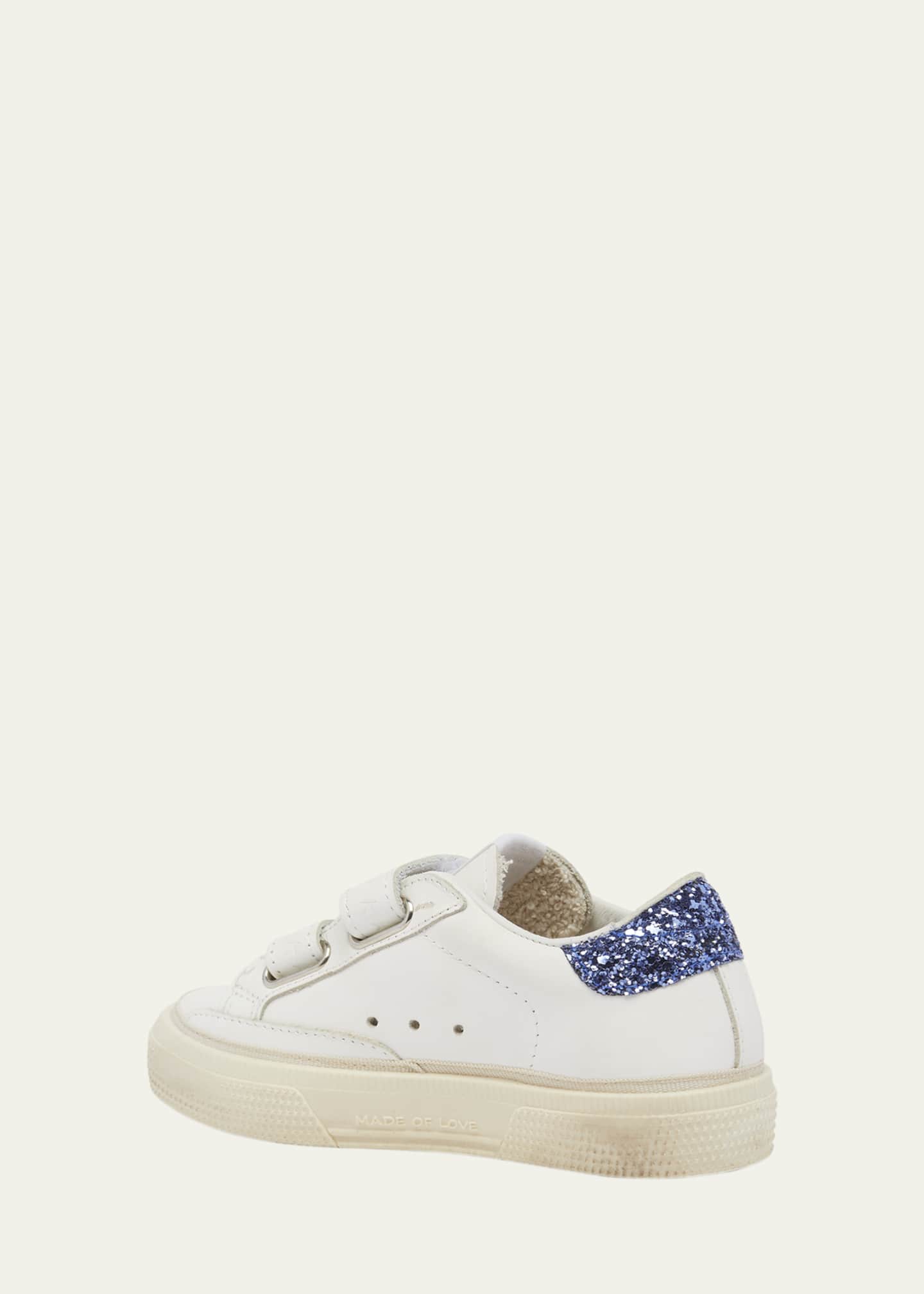 Golden Goose Girl's May Glitter Trim Low Top Sneakers, Toddlers/Kids Image 2 of 3