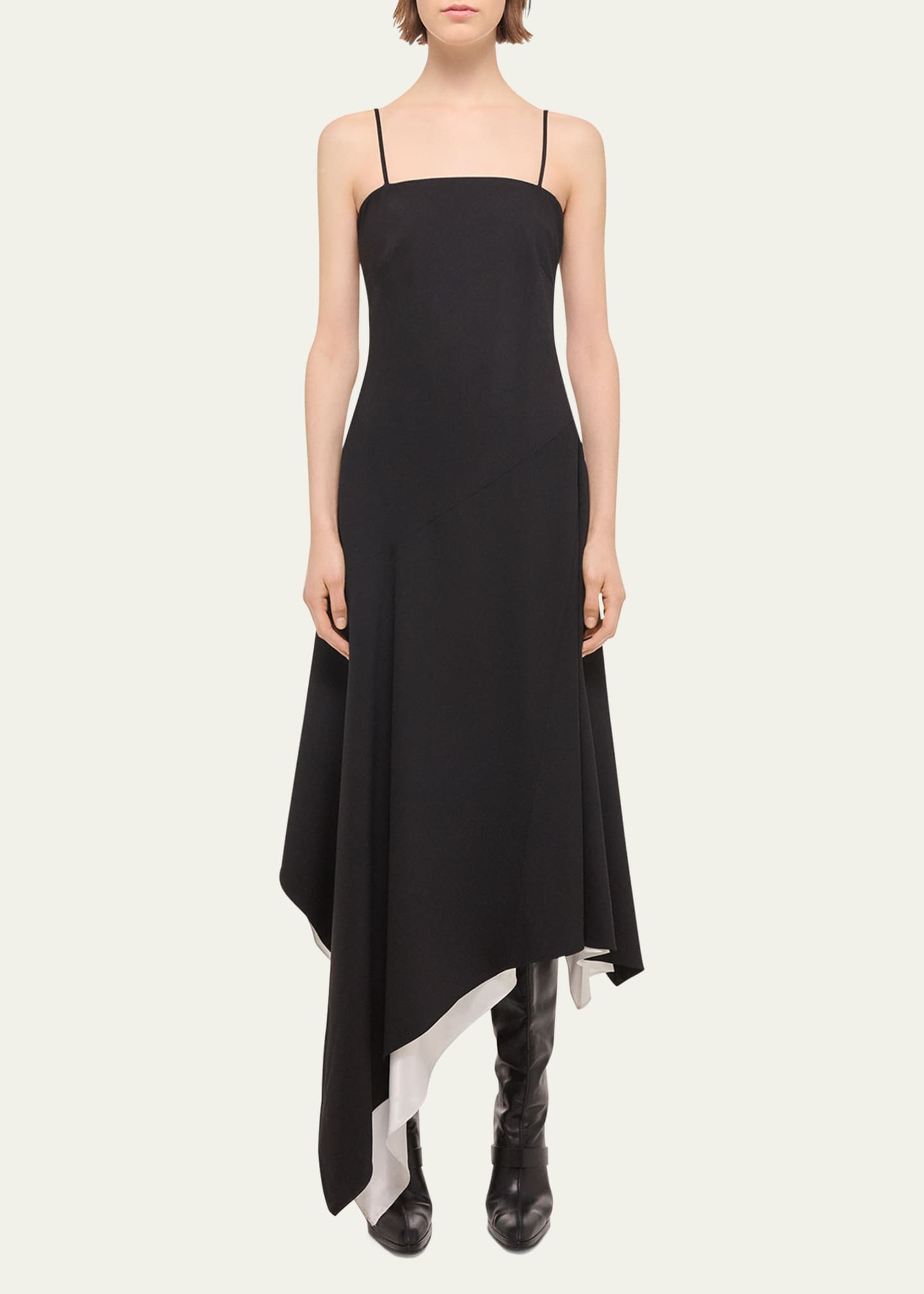 Helmut Lang Scarf Hem Midi Dress Image 2 of 5