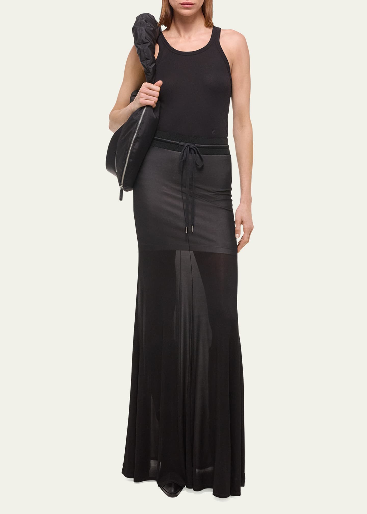 Helmut Lang Hosiery Maxi Skirt Image 2 of 3
