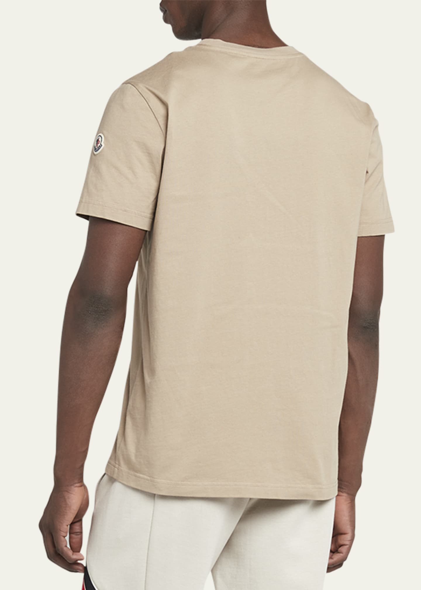 Moncler Men's Champs Logo-Patch T-Shirt Image 3 of 5