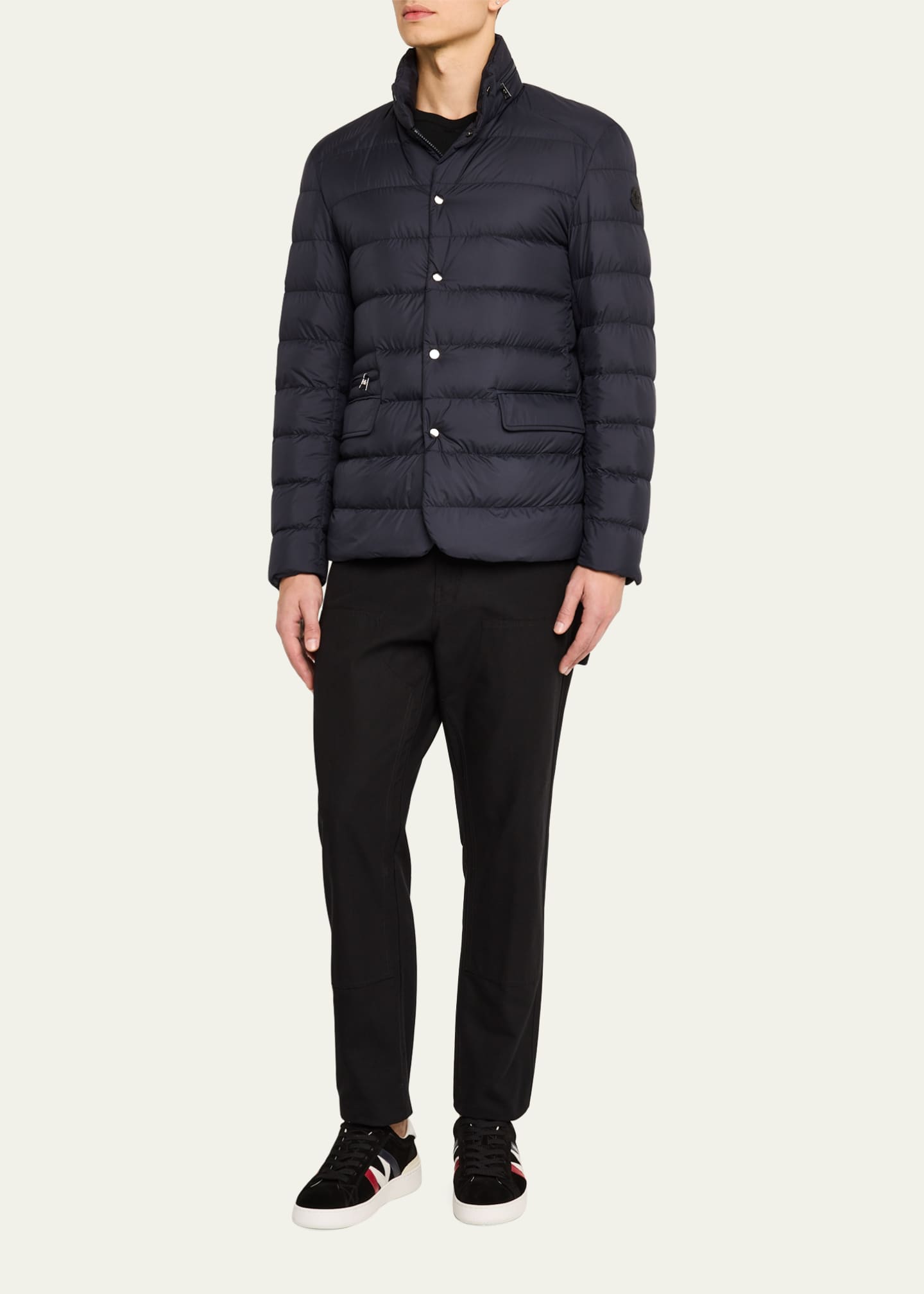 Moncler Men's Malinvern Down Blazer Jacket Image 2 of 5