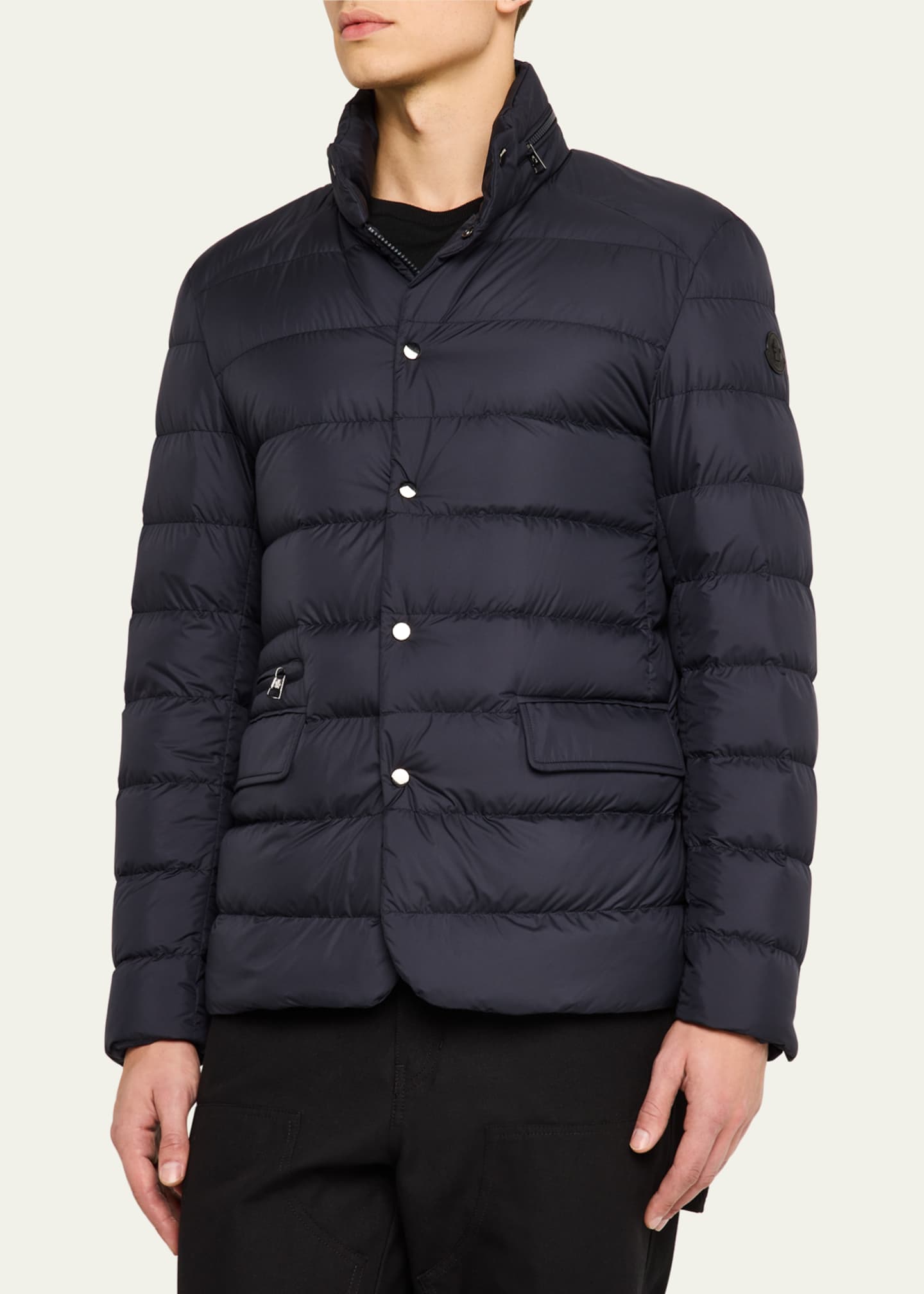 Moncler Men's Malinvern Down Blazer Jacket Image 4 of 5