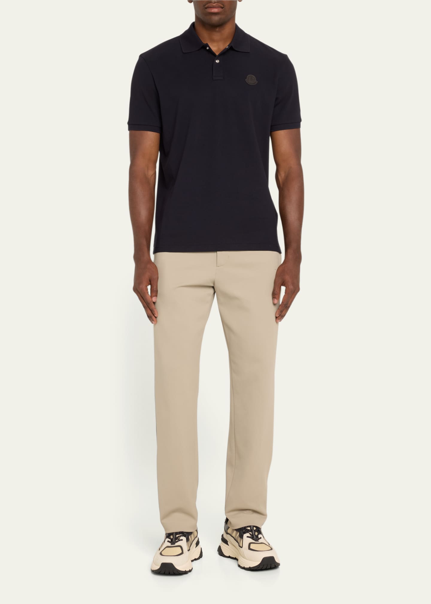 Moncler Men's Drawstring Twill Trousers Image 2 of 5