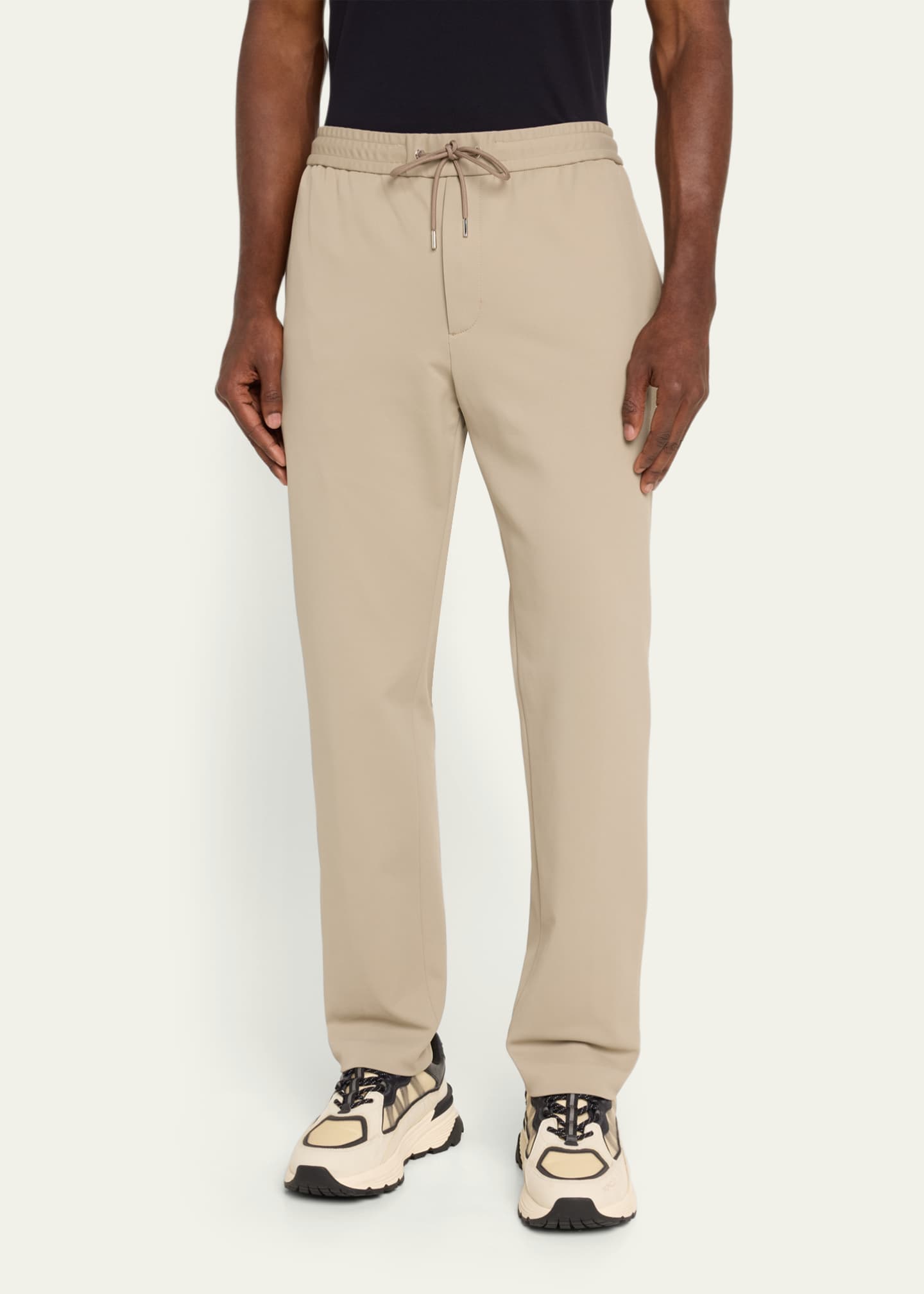 Moncler Men's Drawstring Twill Trousers Image 4 of 5
