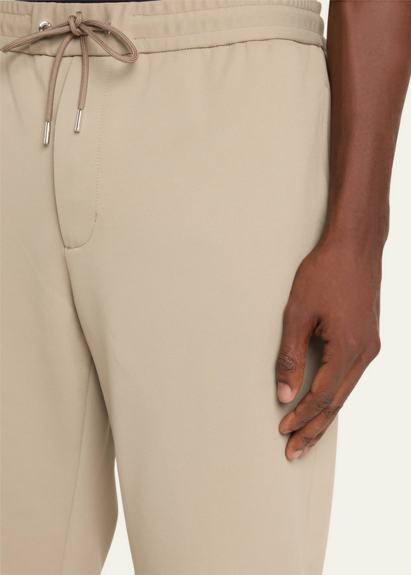 Moncler Men's Drawstring Twill Trousers Image 5 of 5