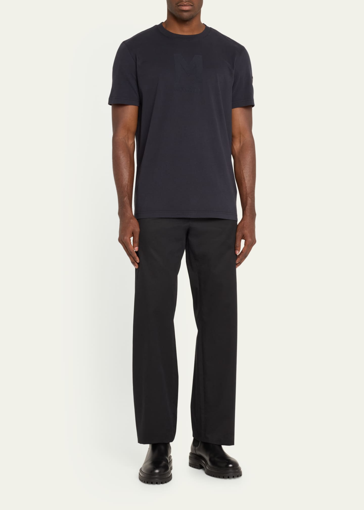 Moncler Men's Logo-Print Cotton T-Shirt Image 2 of 5