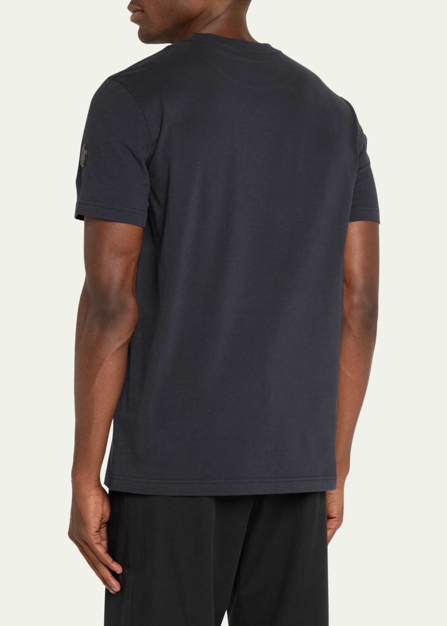 Moncler Men's Logo-Print Cotton T-Shirt Image 3 of 5