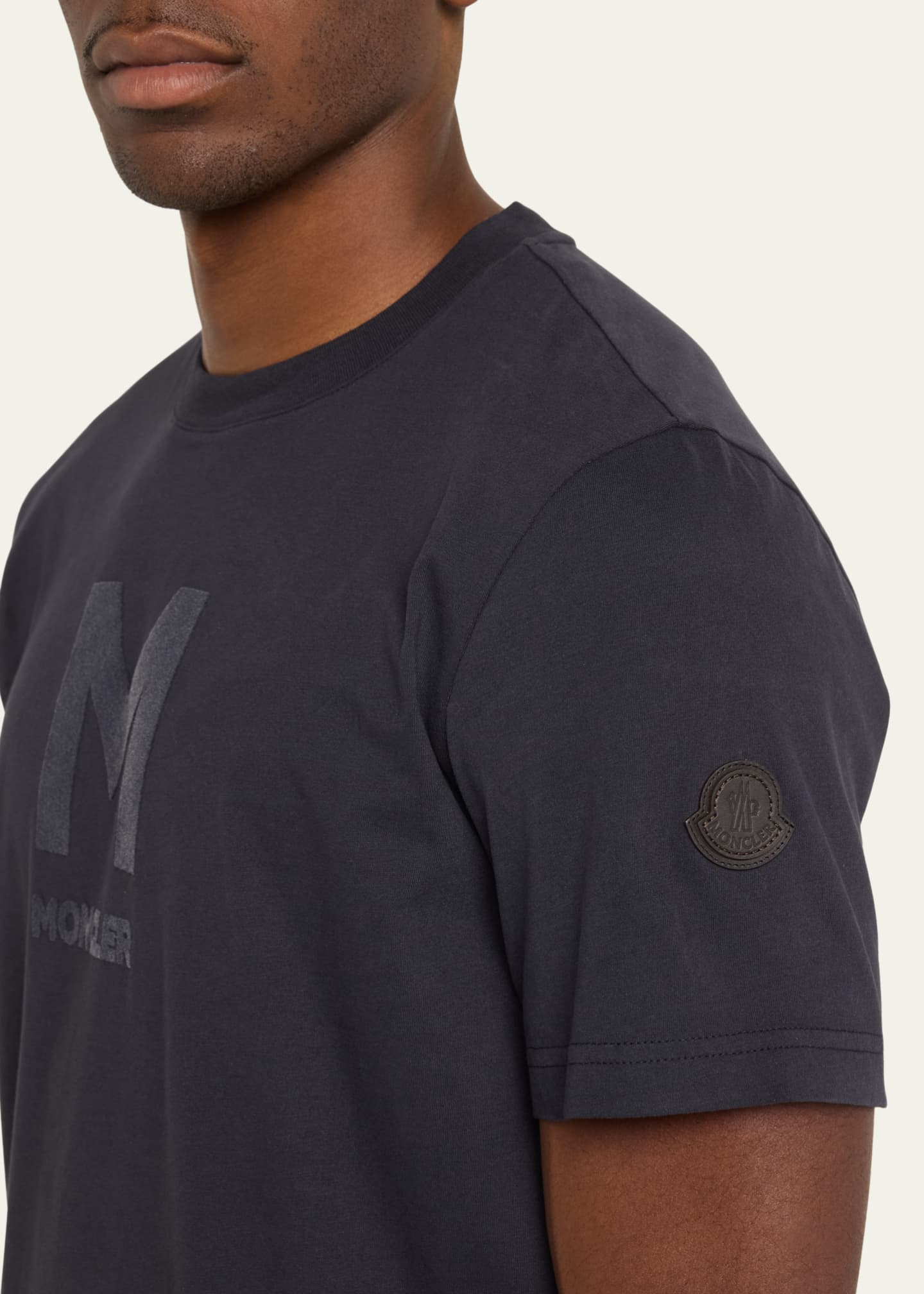 Moncler Men's Logo-Print Cotton T-Shirt Image 5 of 5
