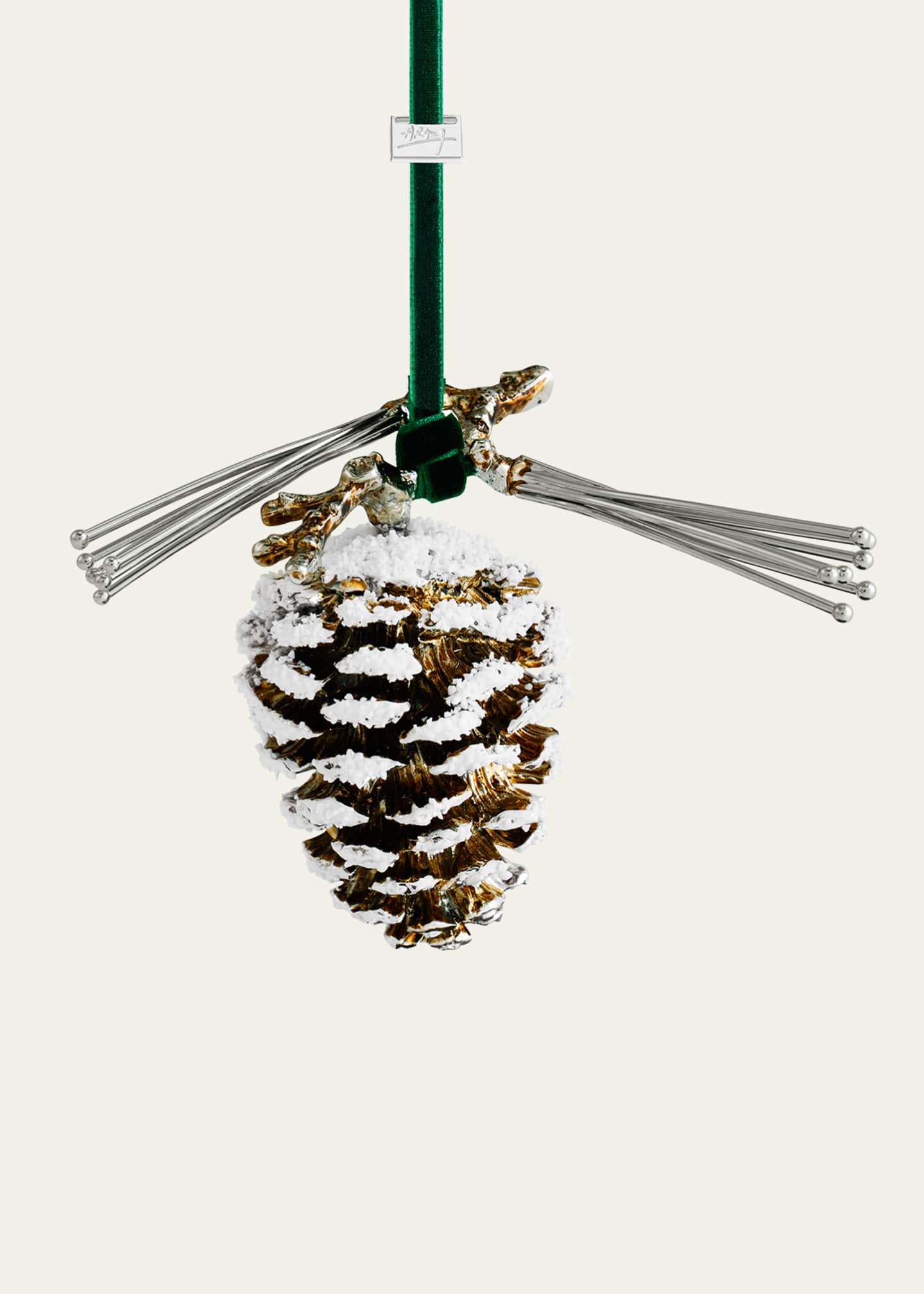 Michael Aram Pine Cone Snowy Christmas Ornament Image 2 of 4
