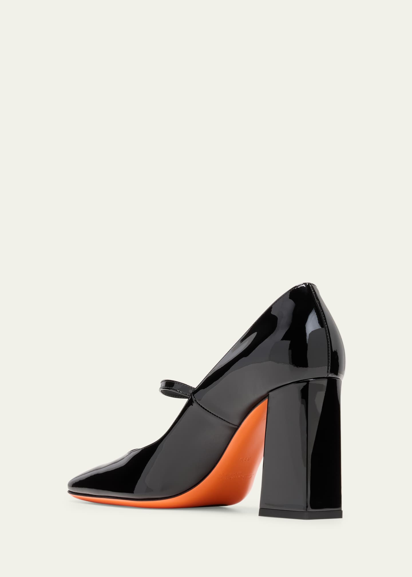 Santoni Marta Patent Mary Jane Pumps Image 4 of 5