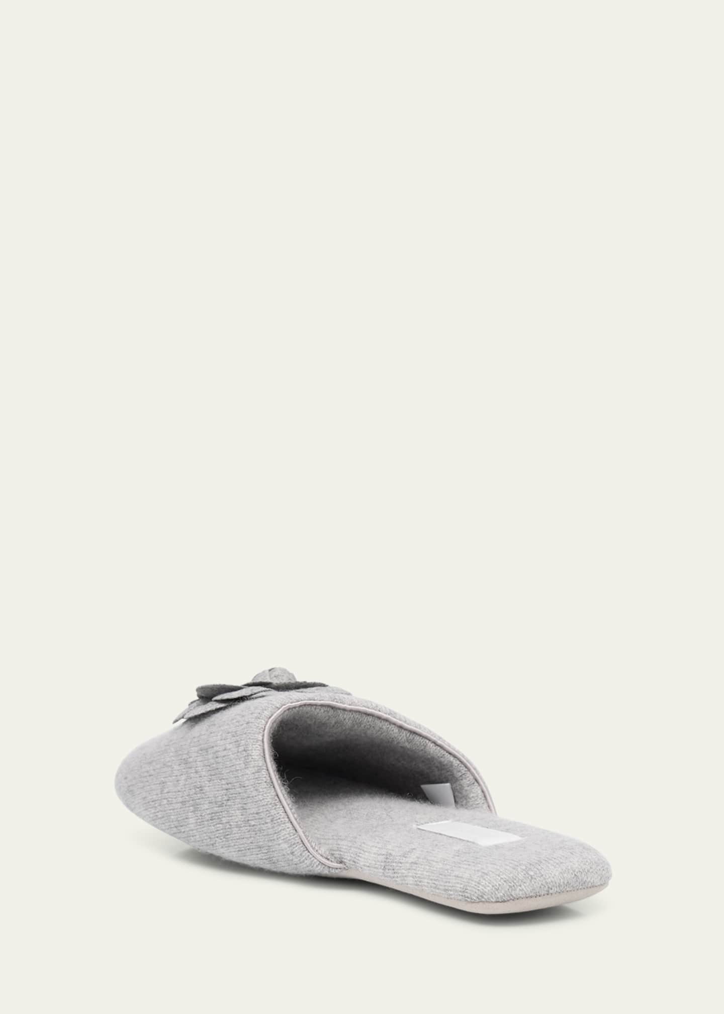 Arlotta Cashmere Flower Cashmere Slide Slipper Image 2 of 4