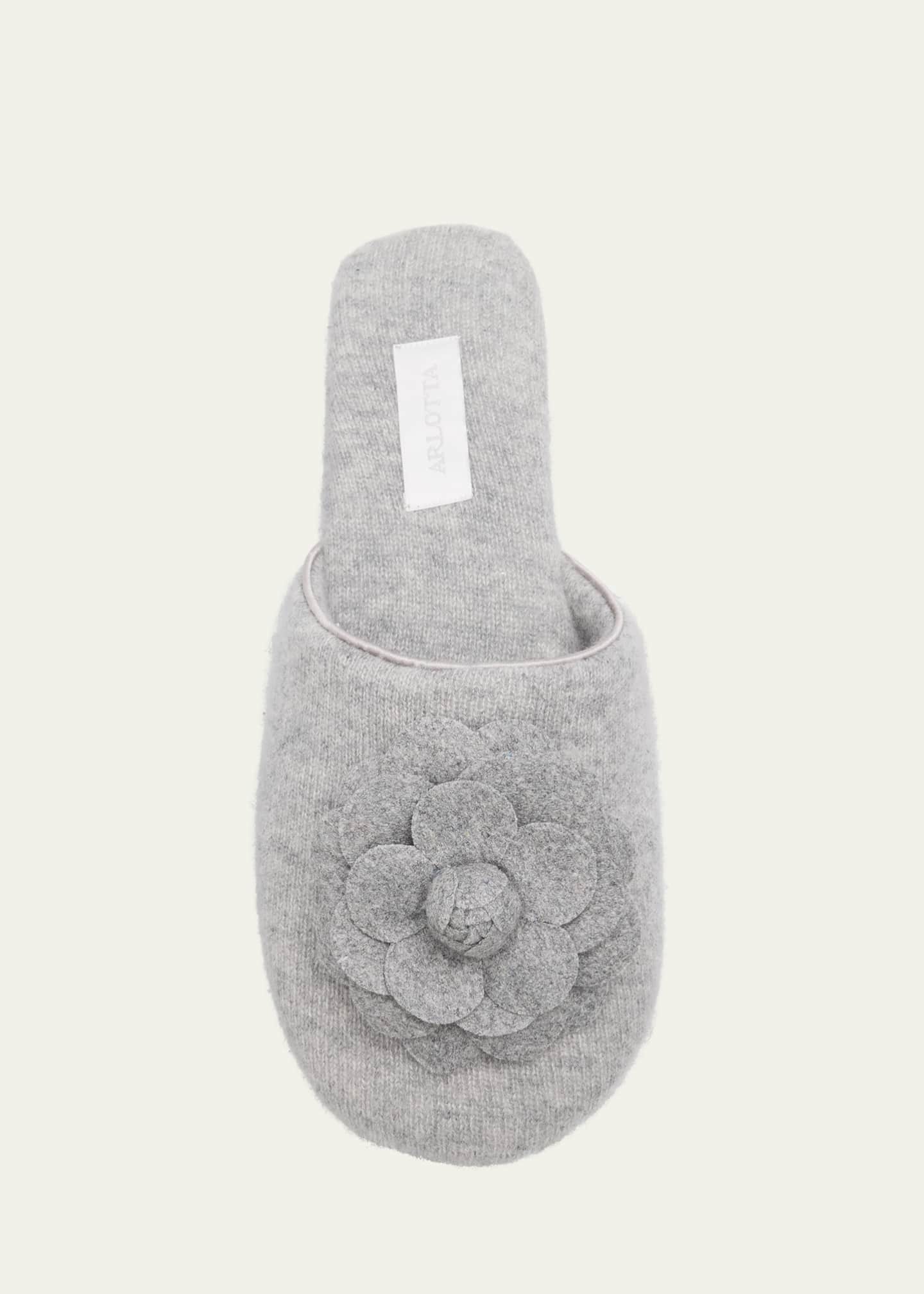 Arlotta Cashmere Flower Cashmere Slide Slipper Image 4 of 4