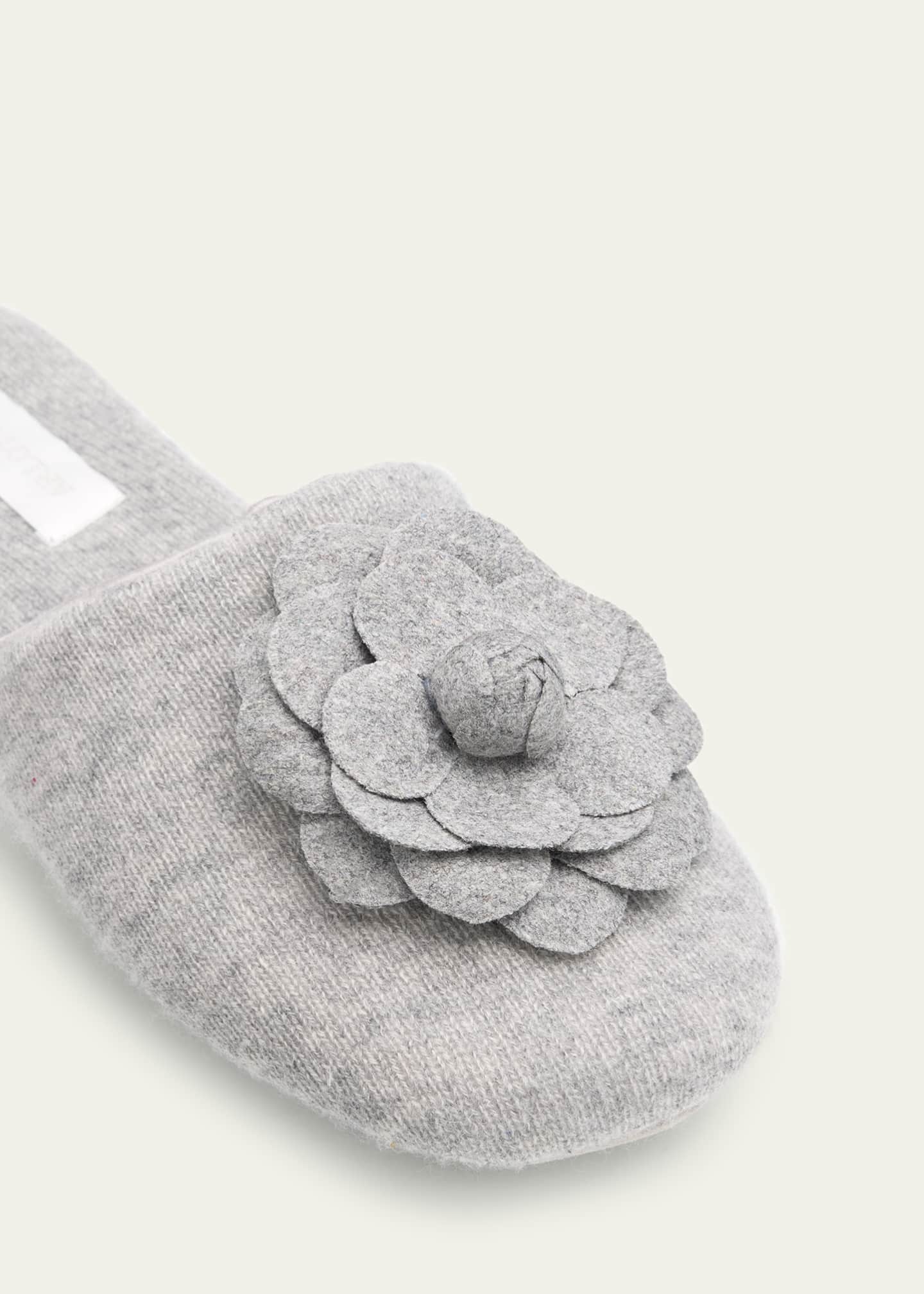Arlotta Cashmere Flower Cashmere Slide Slipper Image 3 of 4