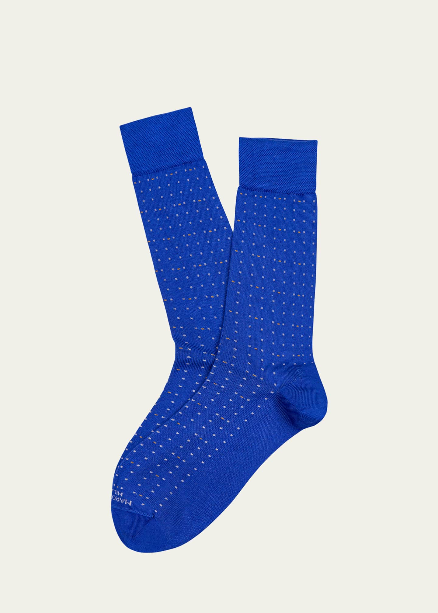 Marcoliani Men's Luxury Yarns Micro Dot Mid-Calf Socks Image 1 of 2