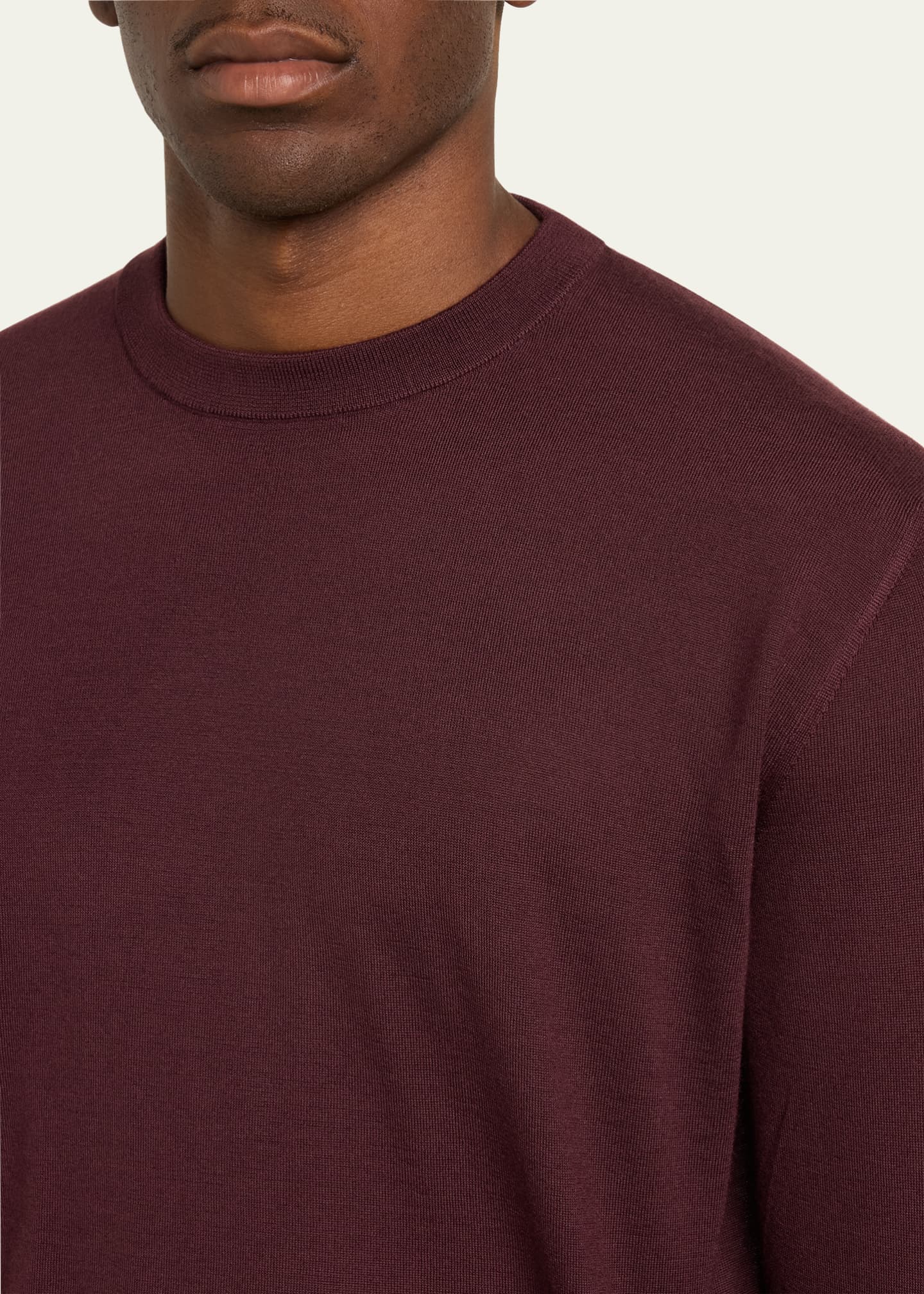 Massimo Alba Men's Cashmere Stocking Stitch Crewneck Sweater Image 5 of 5