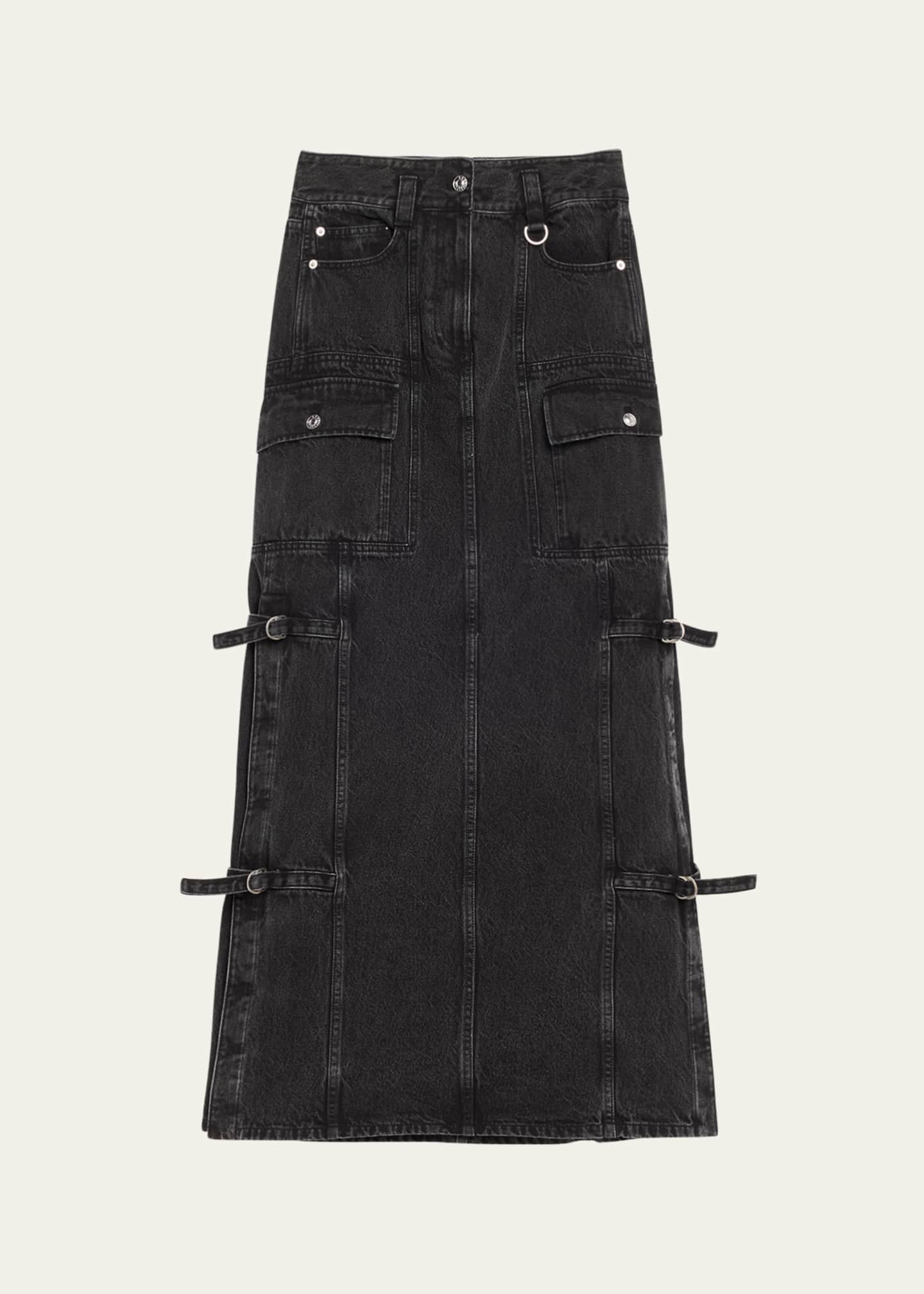 3.1 Phillip Lim Denim Utility Maxi Skirt Image 1 of 5