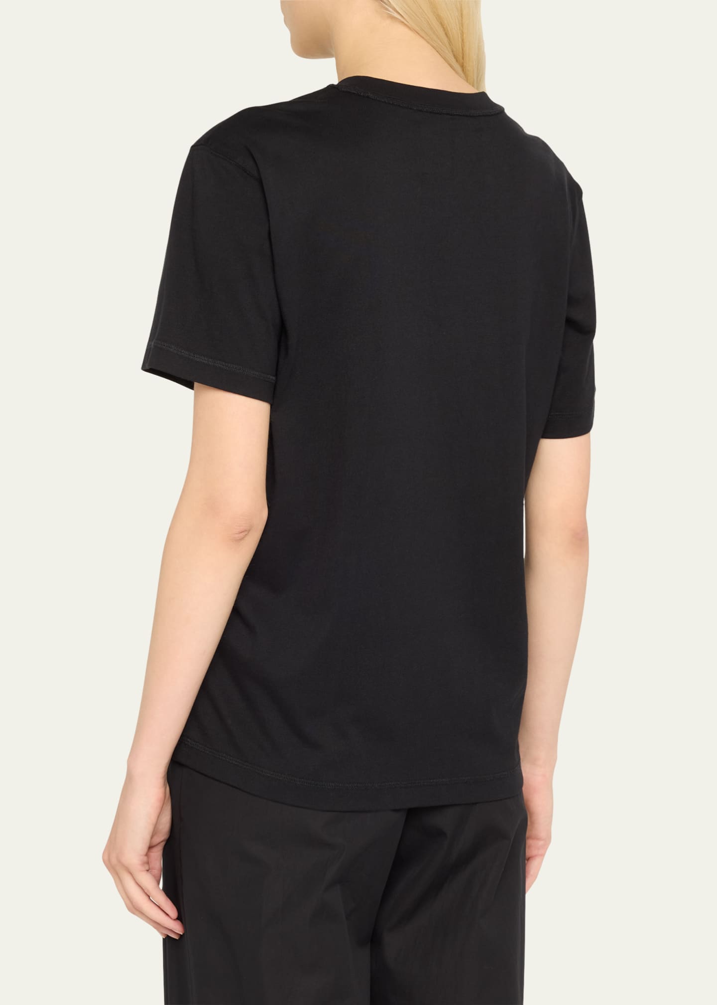 3.1 Phillip Lim Floral-Embroidered Crewneck Tee Image 3 of 5