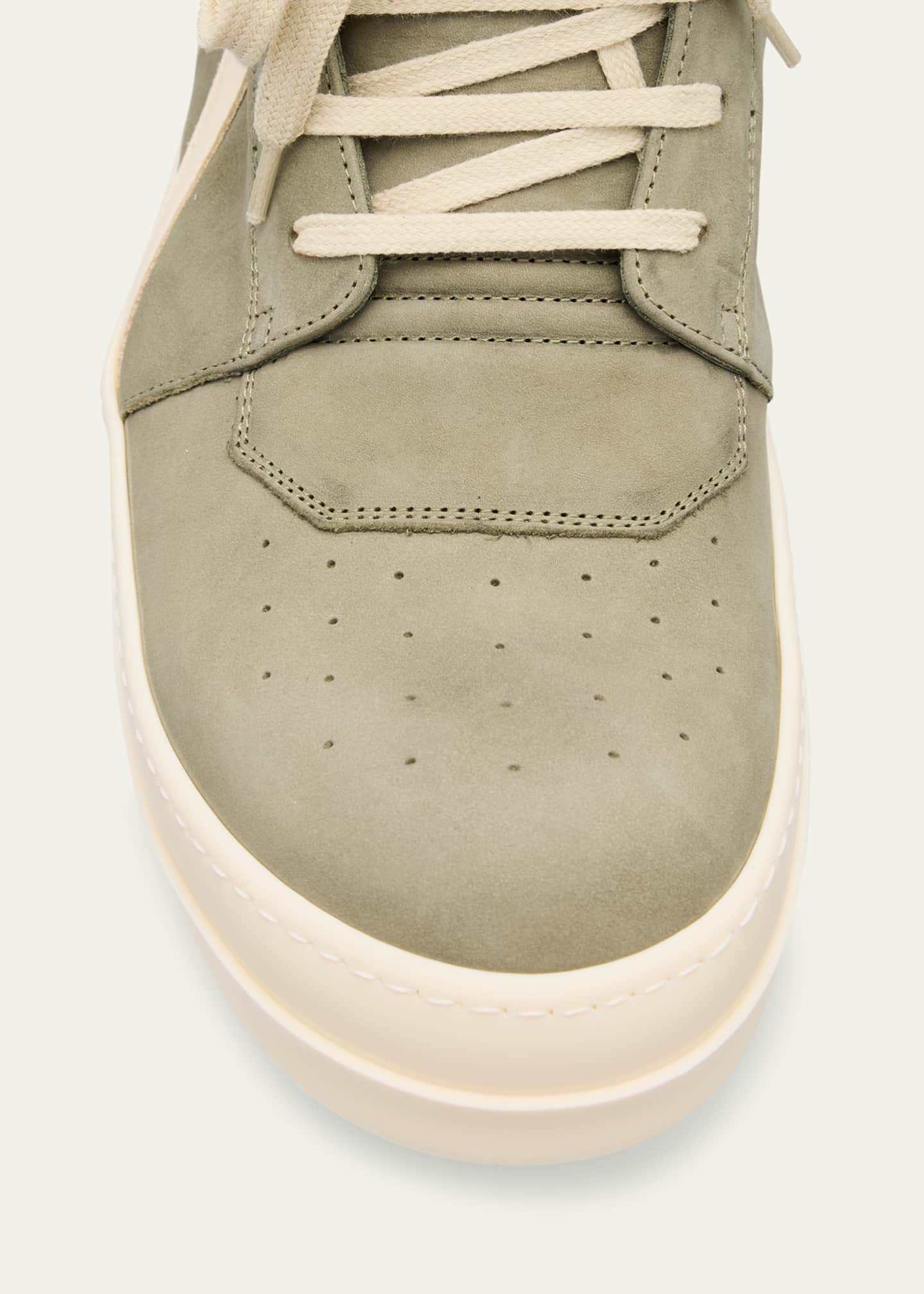Rick Owens Men's Geobasket Suede High-Top Sneakers Image 6 of 6