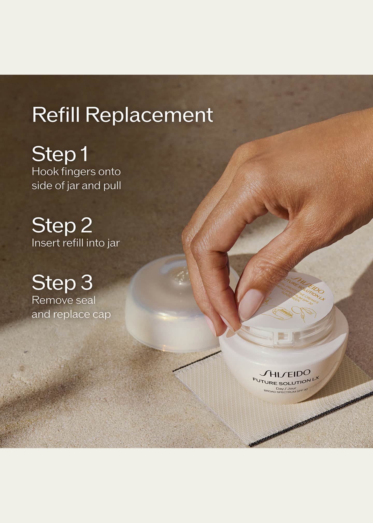 Shiseido Future Solution LX Total Protective Cream SPF 30 Refill, 1.8 oz. Image 2 of 5