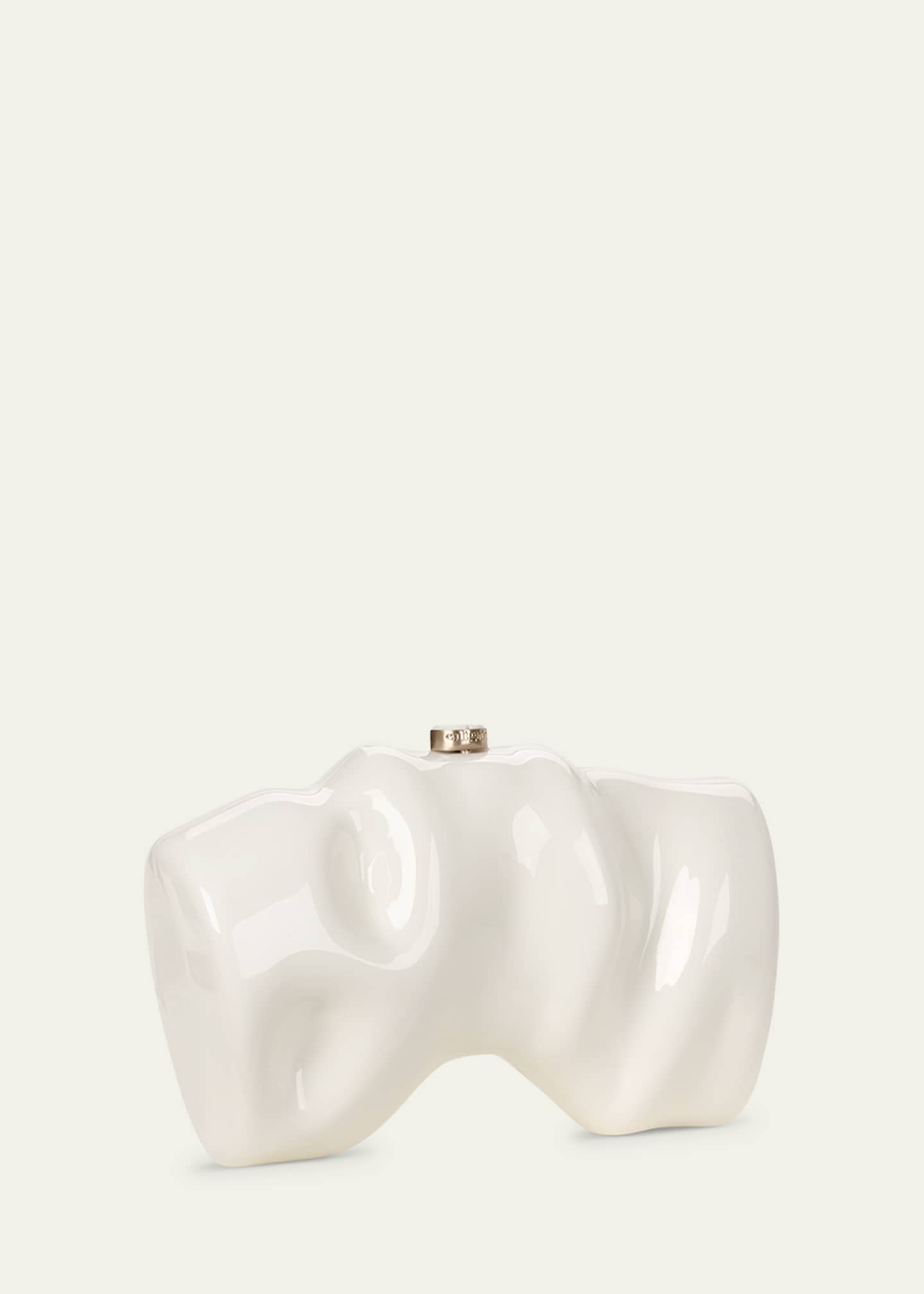 クラッチバッグ Cult Gaia Sculptural White Acrylic Clutch GALLERIA CLUTCH - WHITE – CULT GAIA