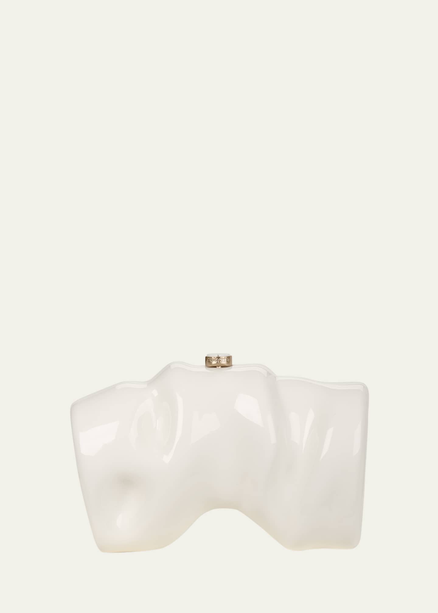 Cult Gaia Scrunch Acrylic Clutch Bag Image 1 of 5