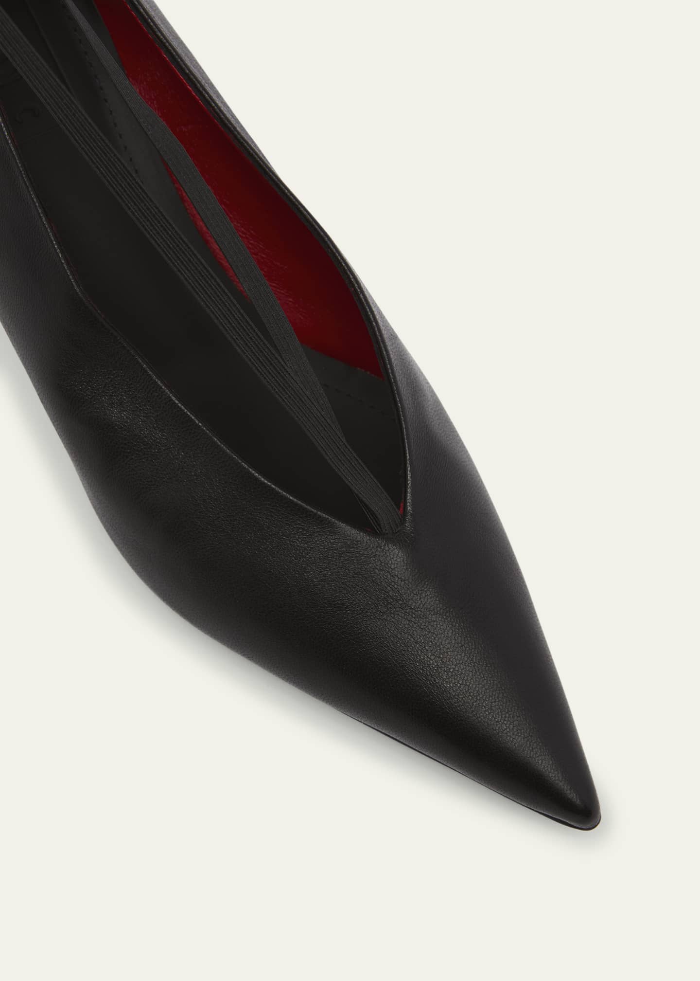Plan C Lambskin Elastic-Band Pumps Image 5 of 5