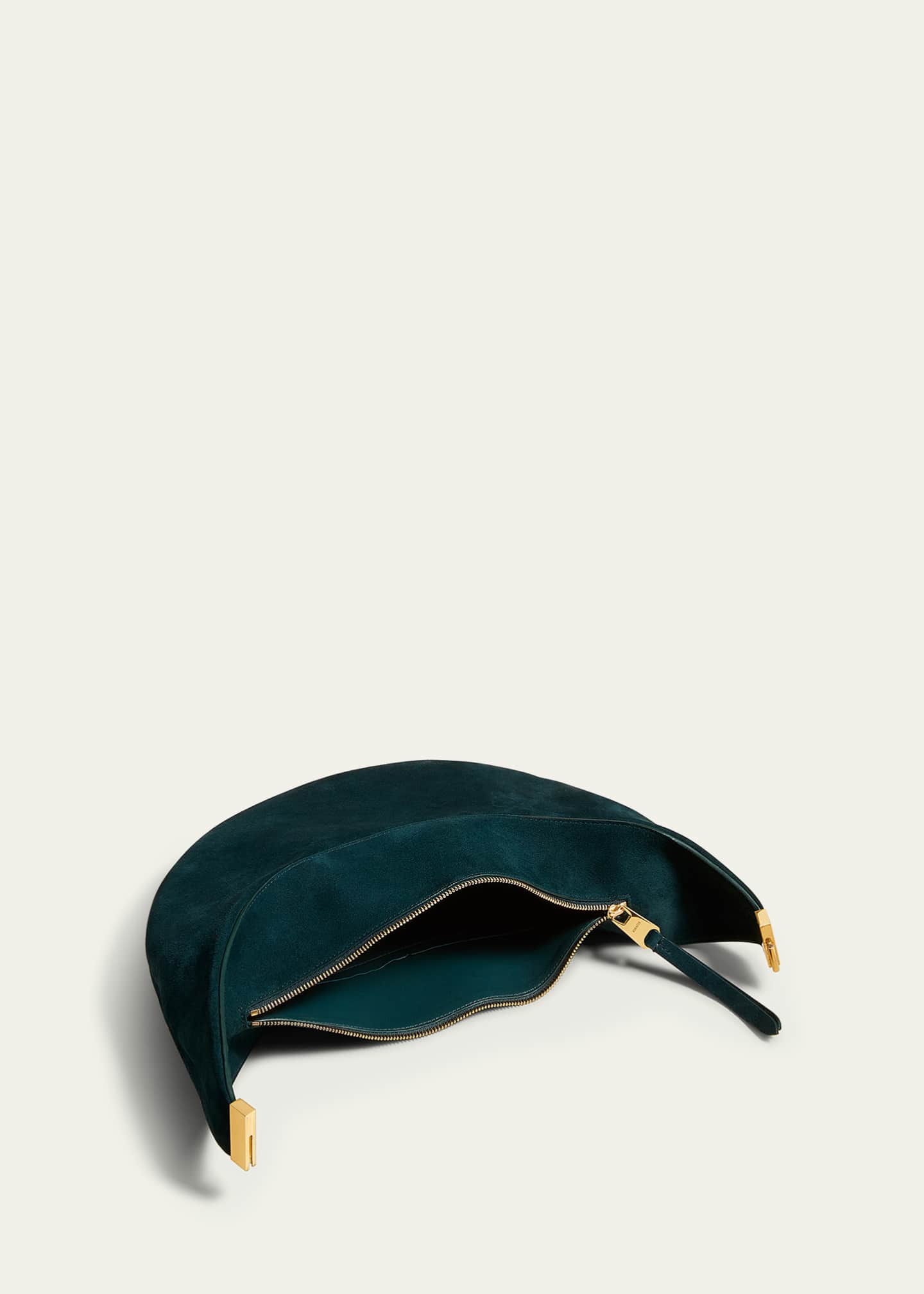 Khaite Olivia Small Suede Shoulder Bag Image 4 of 6
