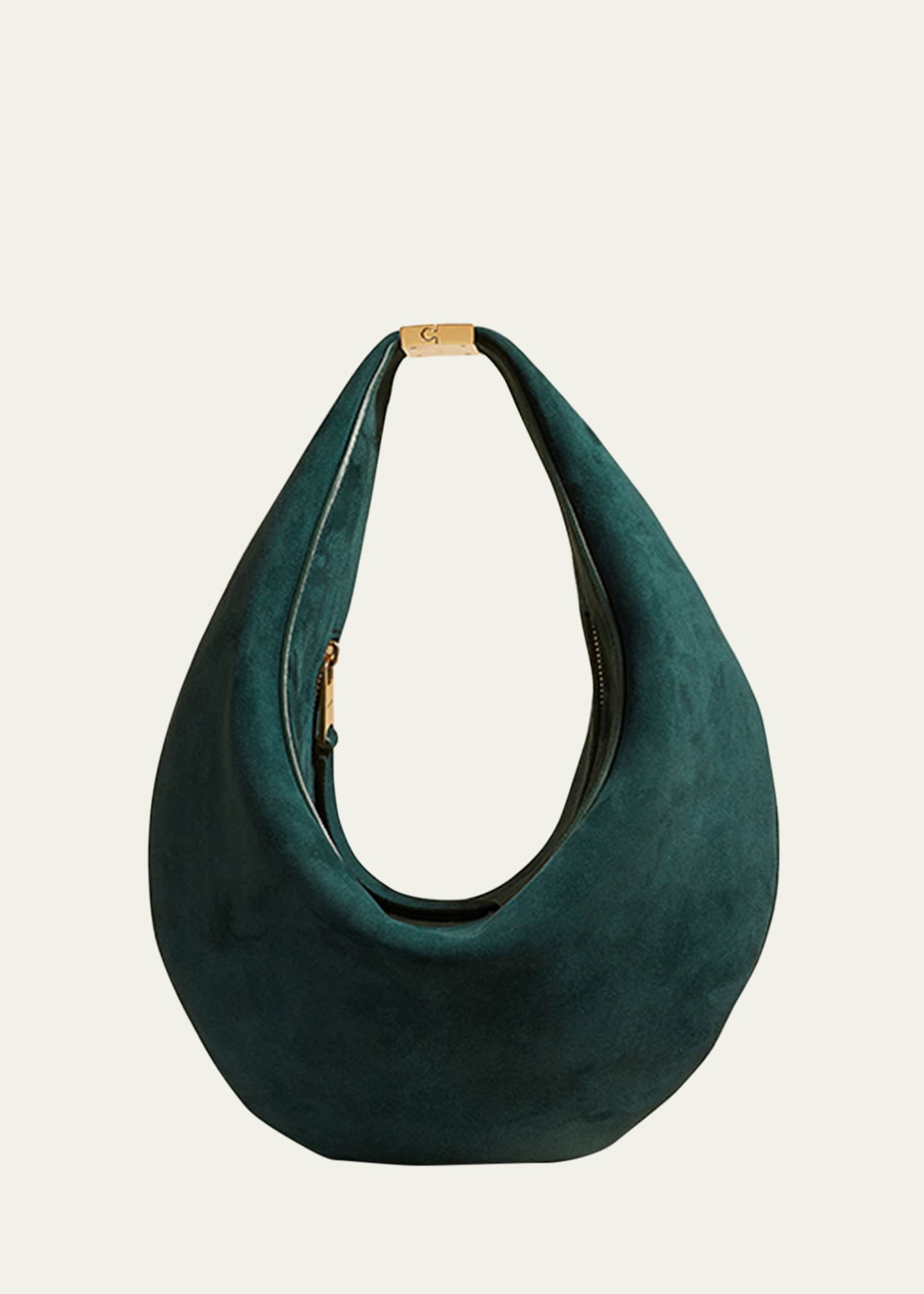 Khaite Olivia Small Suede Shoulder Bag Image 1 of 6