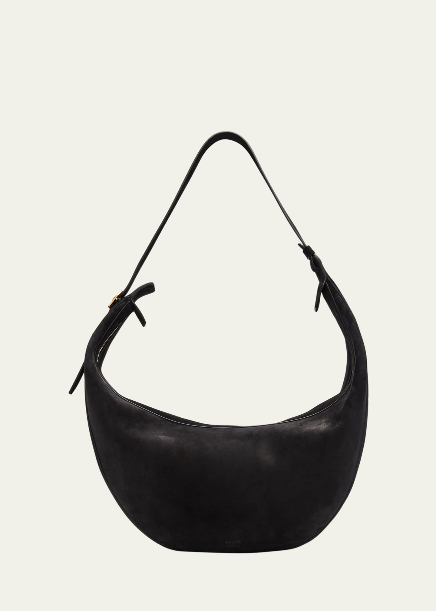 Khaite Augustina Zip Suede Hobo Bag Image 1 of 6