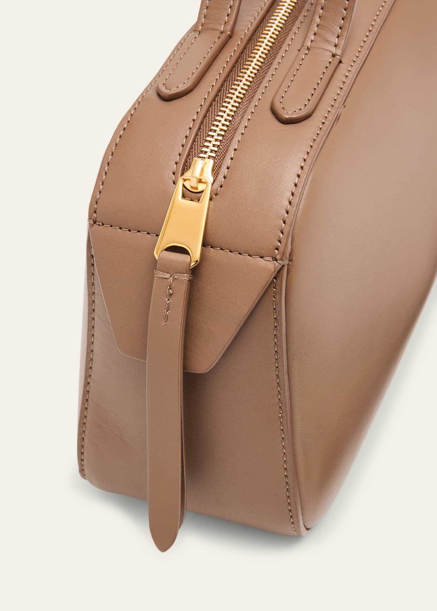 Khaite Simona Zip Leather Shoulder Bag Image 6 of 6