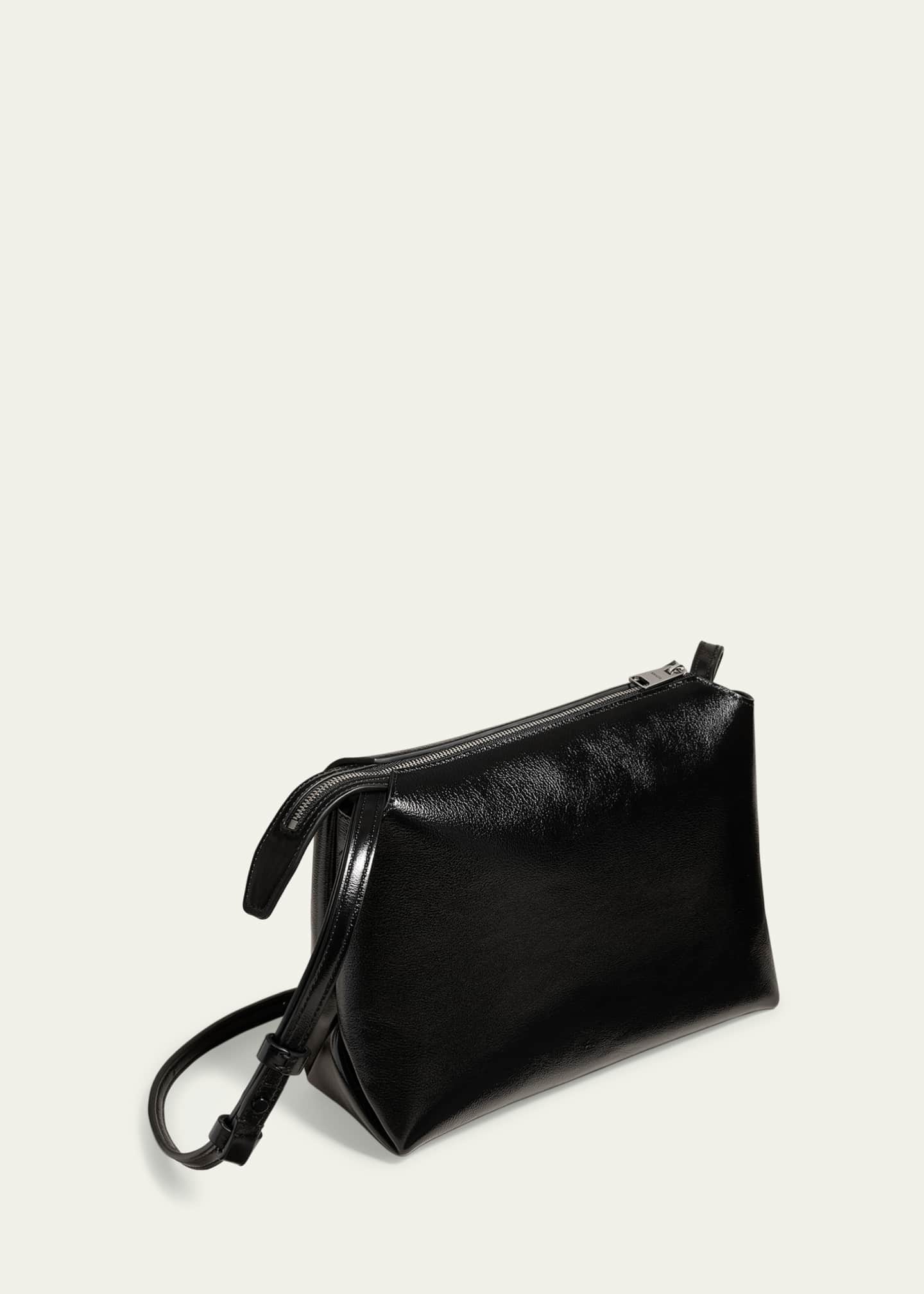 Khaite Lina Medium Crackled Patent Crossbody Bag Image 3 of 6