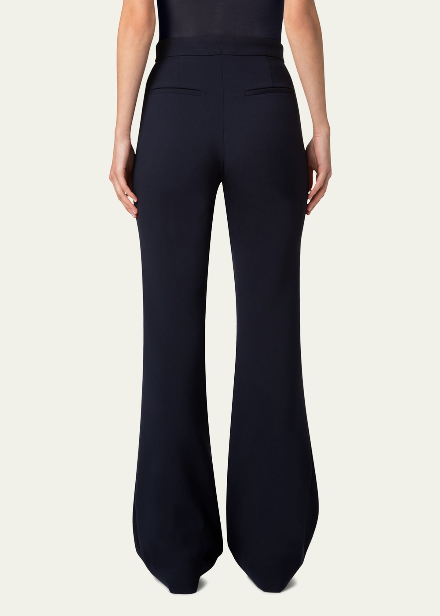 Akris punto Courtney Bootcut Pebble Crepe Pants Image 3 of 4