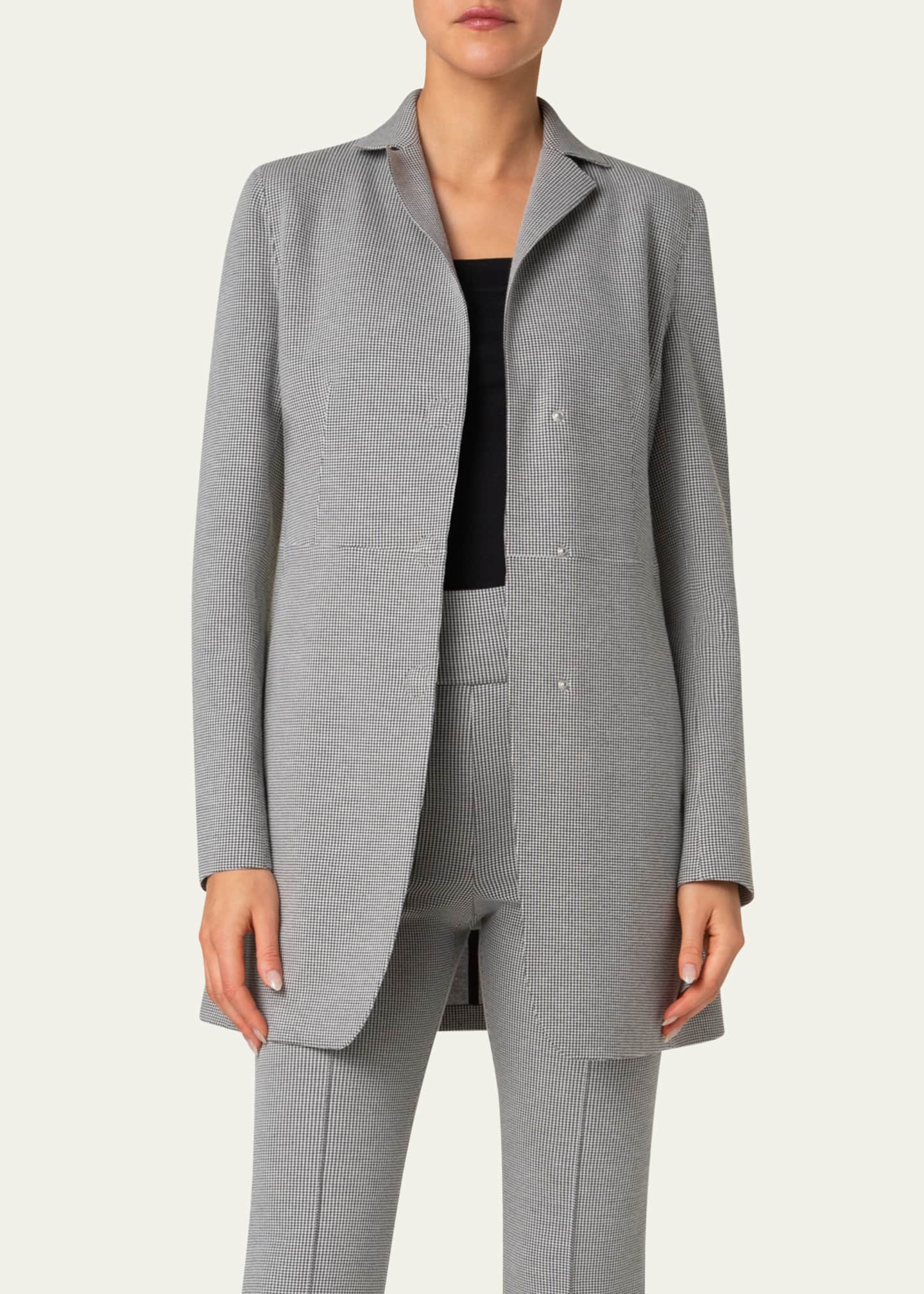 Akris punto Long Bonding Jacket Image 5 of 5